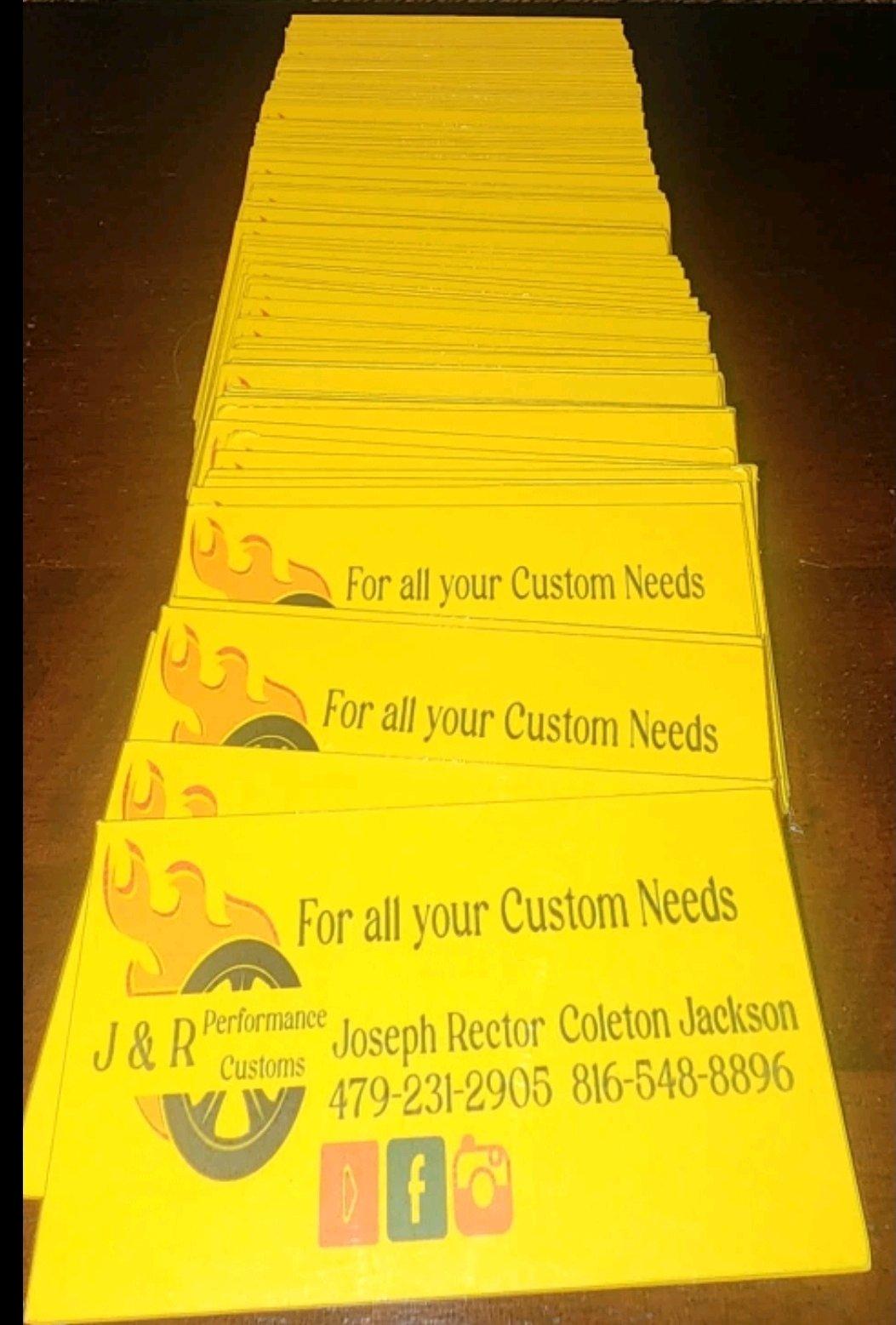 Custom laminated business cards - Pineville, Missouri - FleaMarketBay