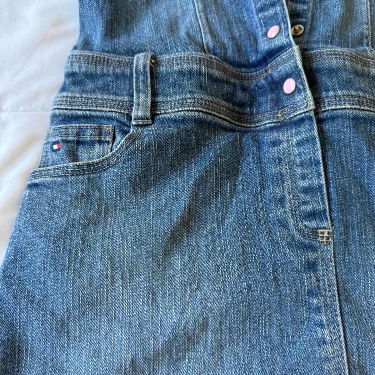 Tommy Hilfiger Girls Size 10 Denim Shirt Dress  Short Sleeve - Los Angeles, California - FleaMarketBay