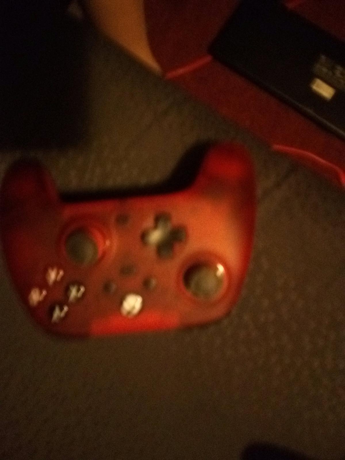 red Xbox controller