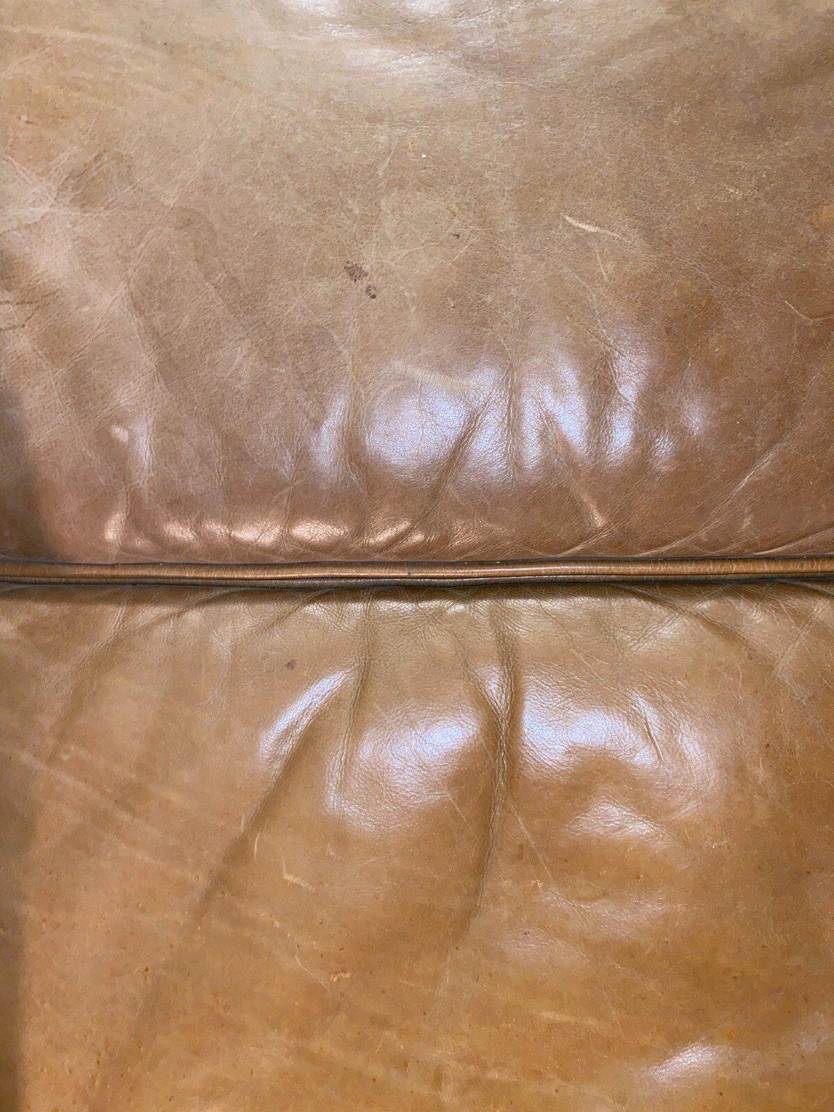 West Elm Leather Sofa 3Seat CamelTan 680 Delivery Available - Adams, New York - FleaMarketBay