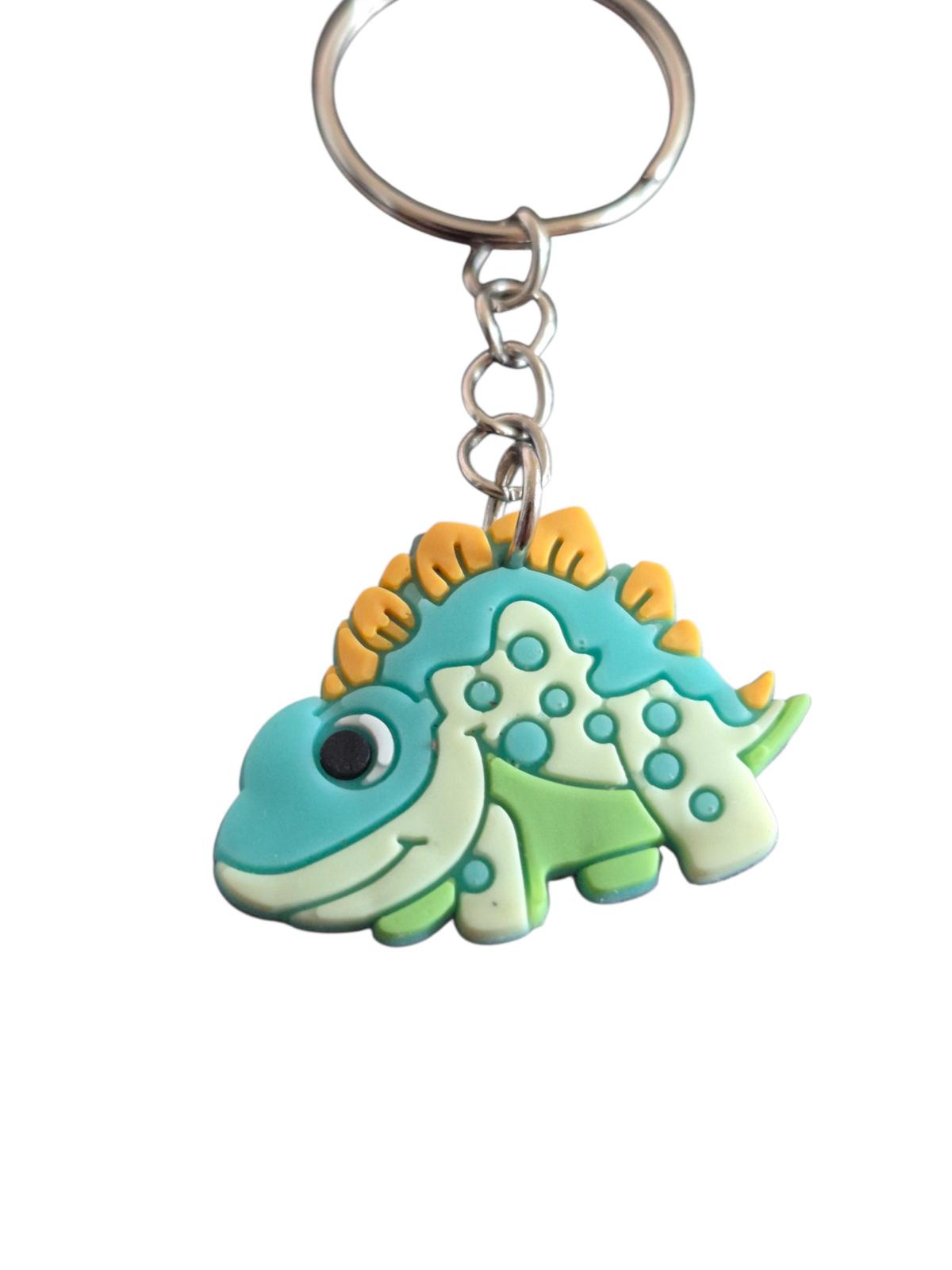Cute Dinosaur Keychain Charm  Blue Green Stegosaurus - Lakewood, California - FleaMarketBay