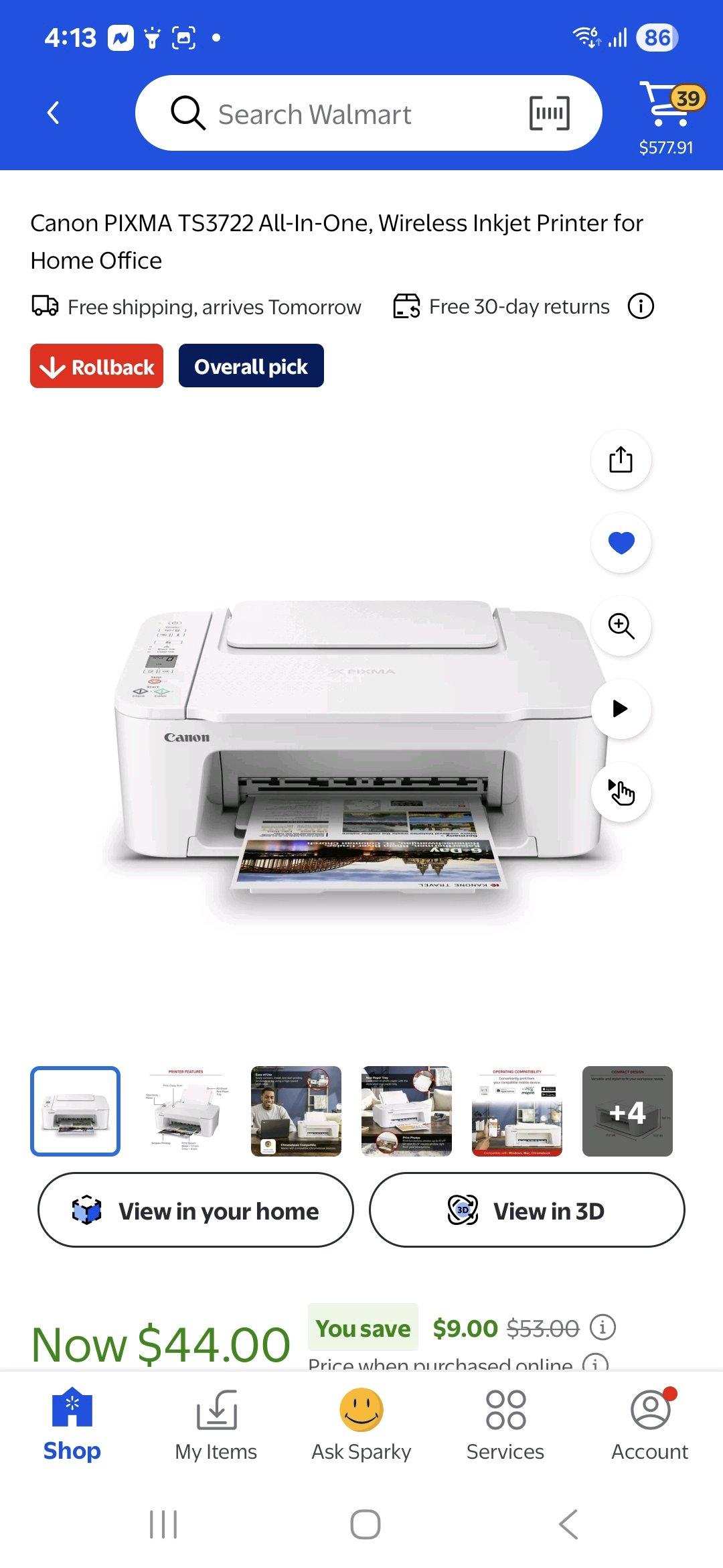 Canon Pixma TS3700 All in one Wireless Inkject Printer - Tampa, Florida - FleaMarketBay