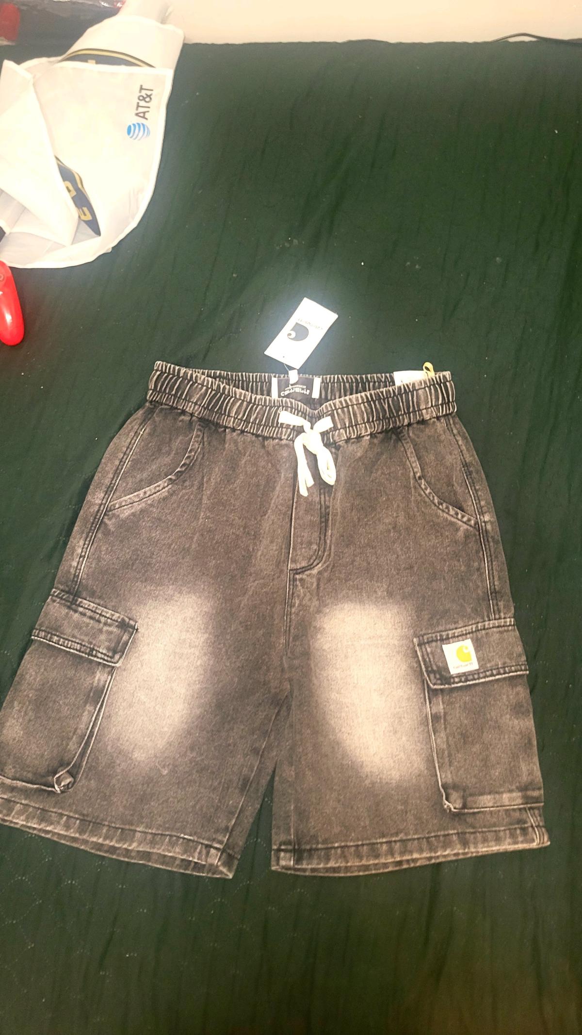 Carhartt denim cargo shorts