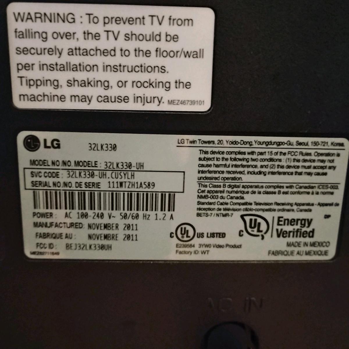 32 in tv - Sacramento, California - FleaMarketBay