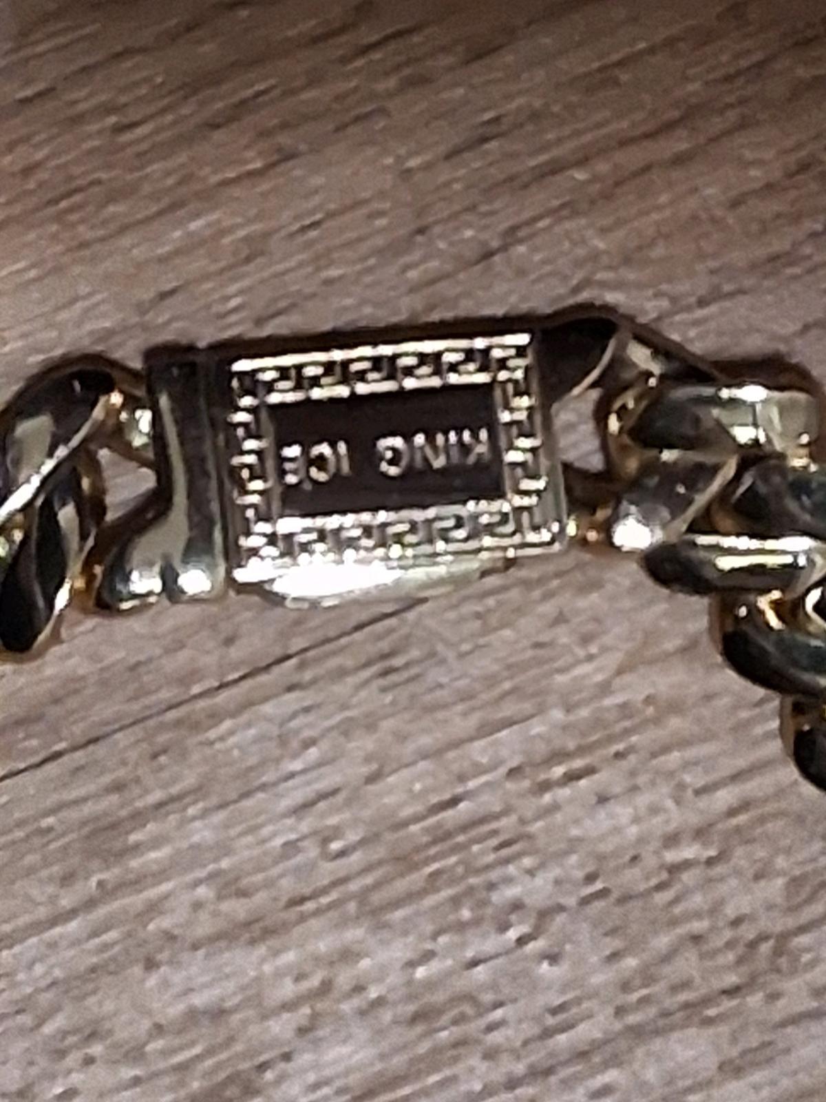 Double side of the chain gold in back and dimons in front - Lockport, Illinois - FleaMarketBay