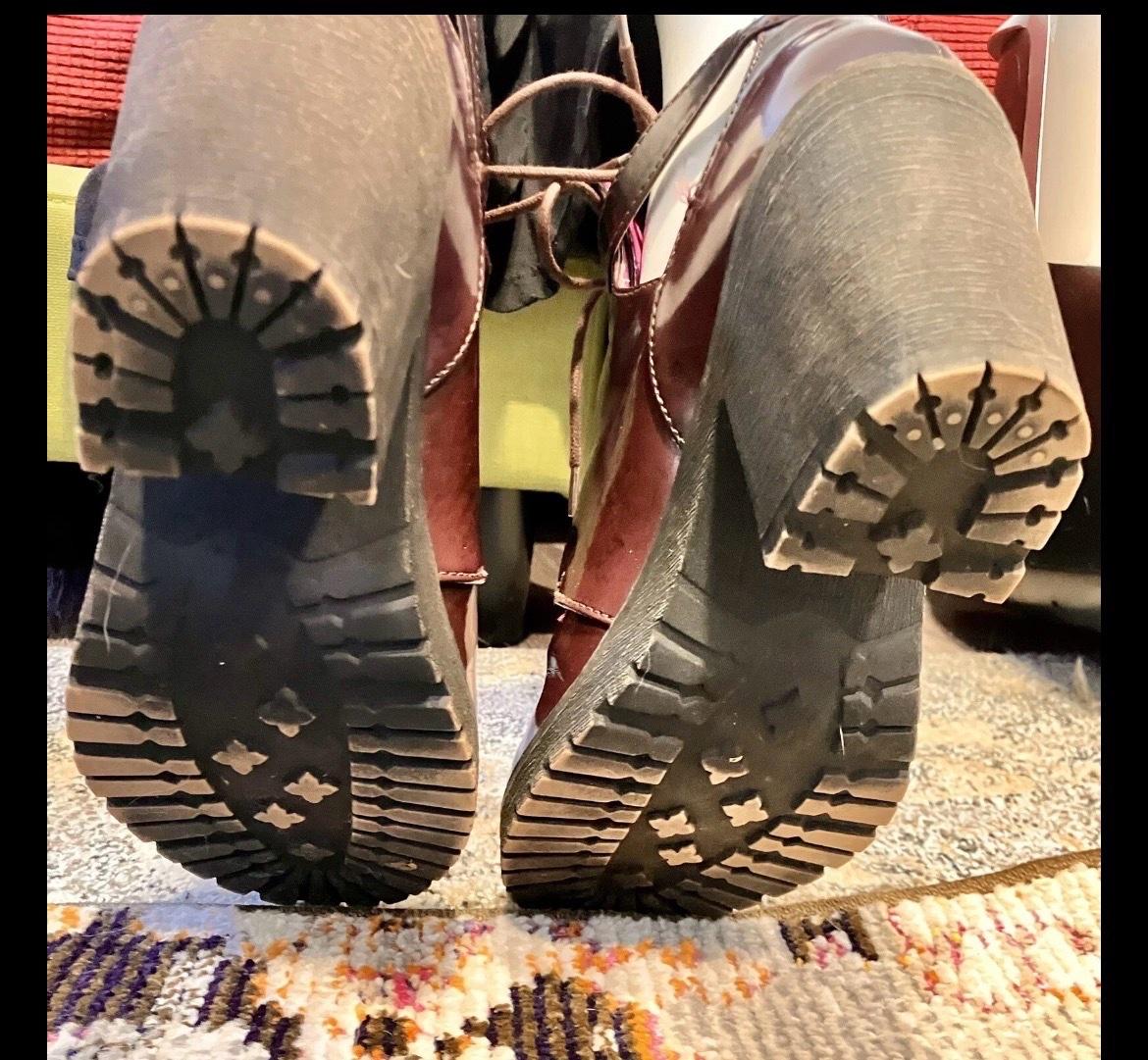 London Rebel Deep Purple Womens Size 8 Lace Up Ankle Boots - Arvada, Colorado - FleaMarketBay