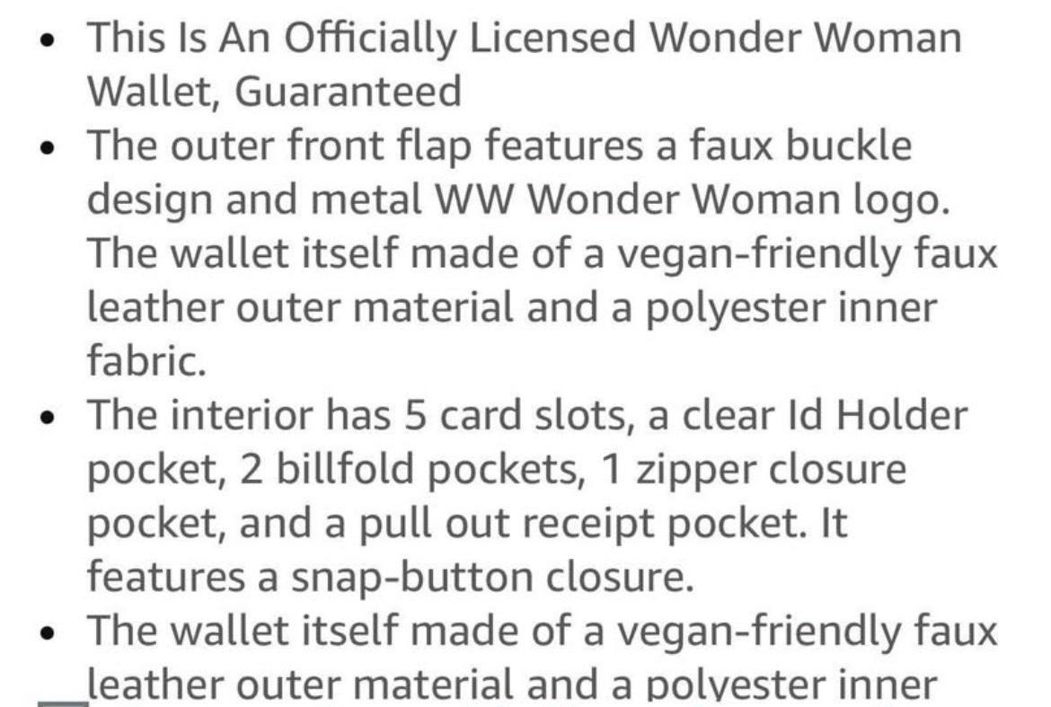 DC COMICS WONDER WOMEN SATCHEL WRISLET WALLET - Norwood, Massachusetts - FleaMarketBay