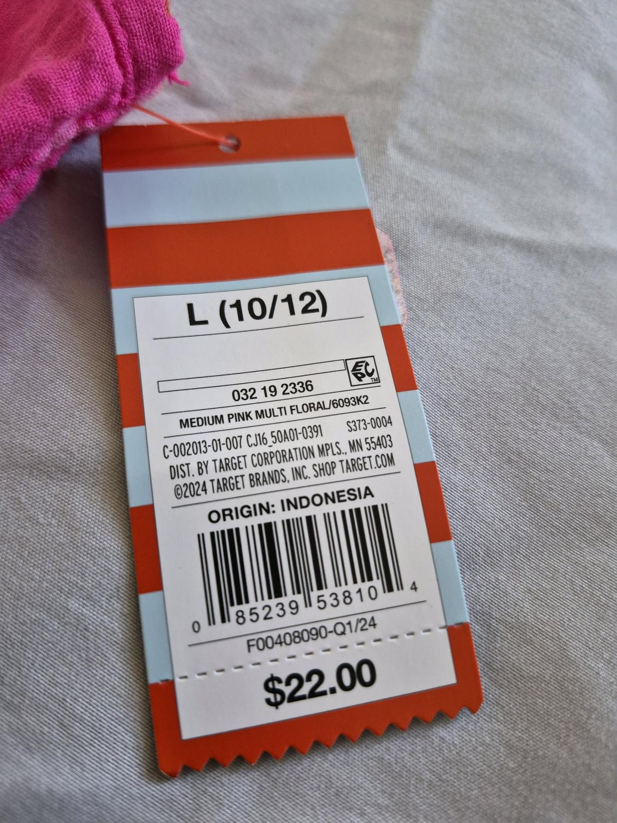 Girls Cat Jack Pink Floral Jumpsuit Size L 1012 NWT Pockets - Winston Salem, North Carolina - FleaMarketBay