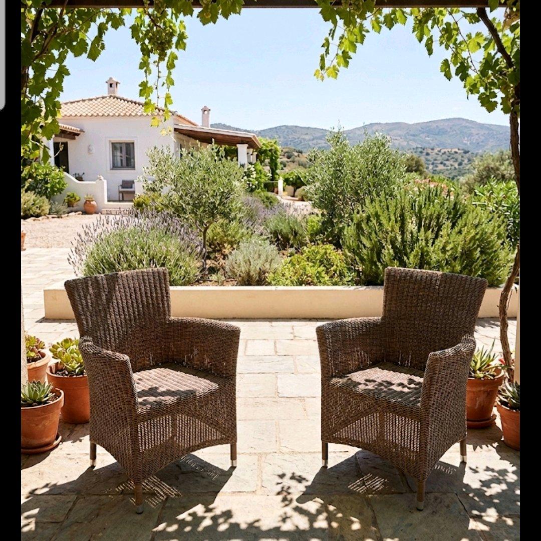 set of 2 brown wicker chairs - Garland, Texas