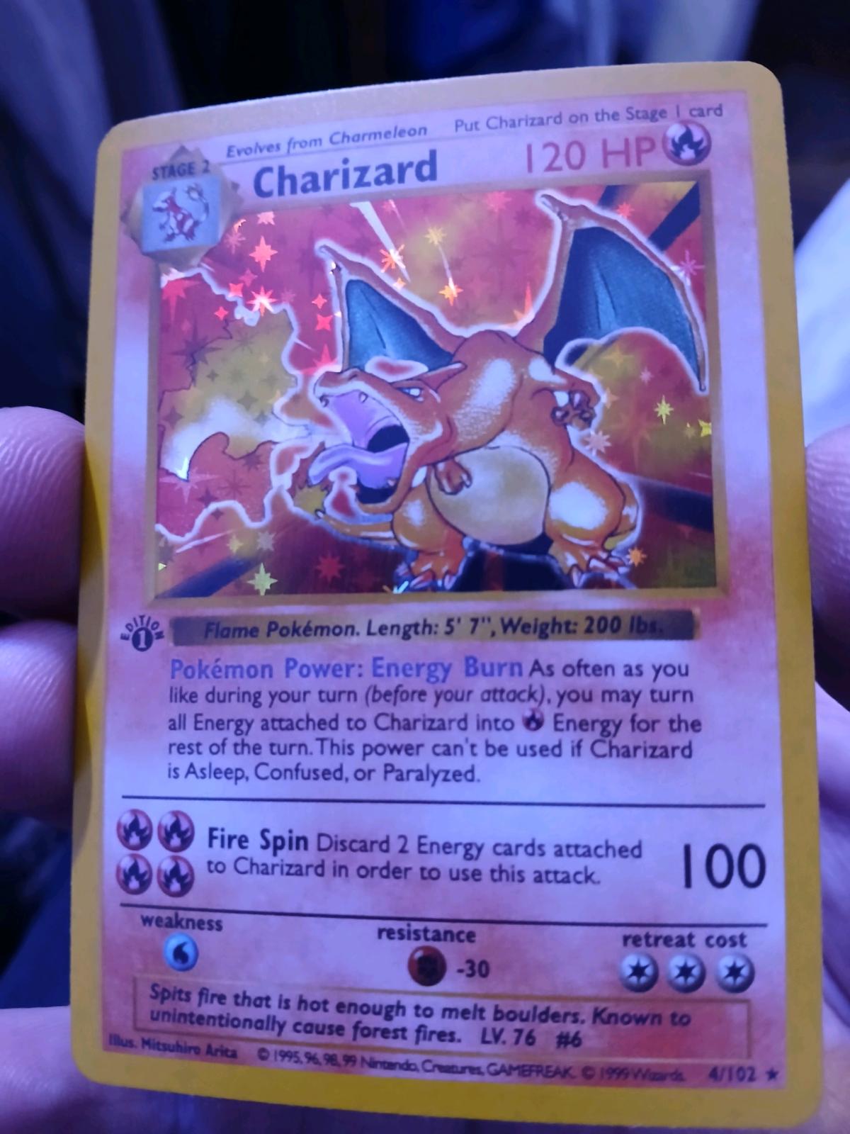 1st Edition CHARIZARD 1999 base set holo - Reno, Nevada - FleaMarketBay