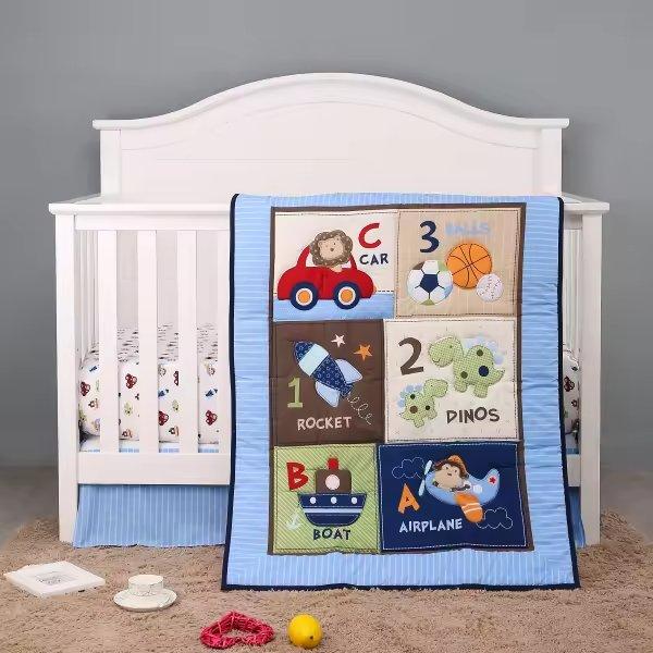 Baby Crib 3Piece Bedding Set blue - Chicago, Illinois - FleaMarketBay