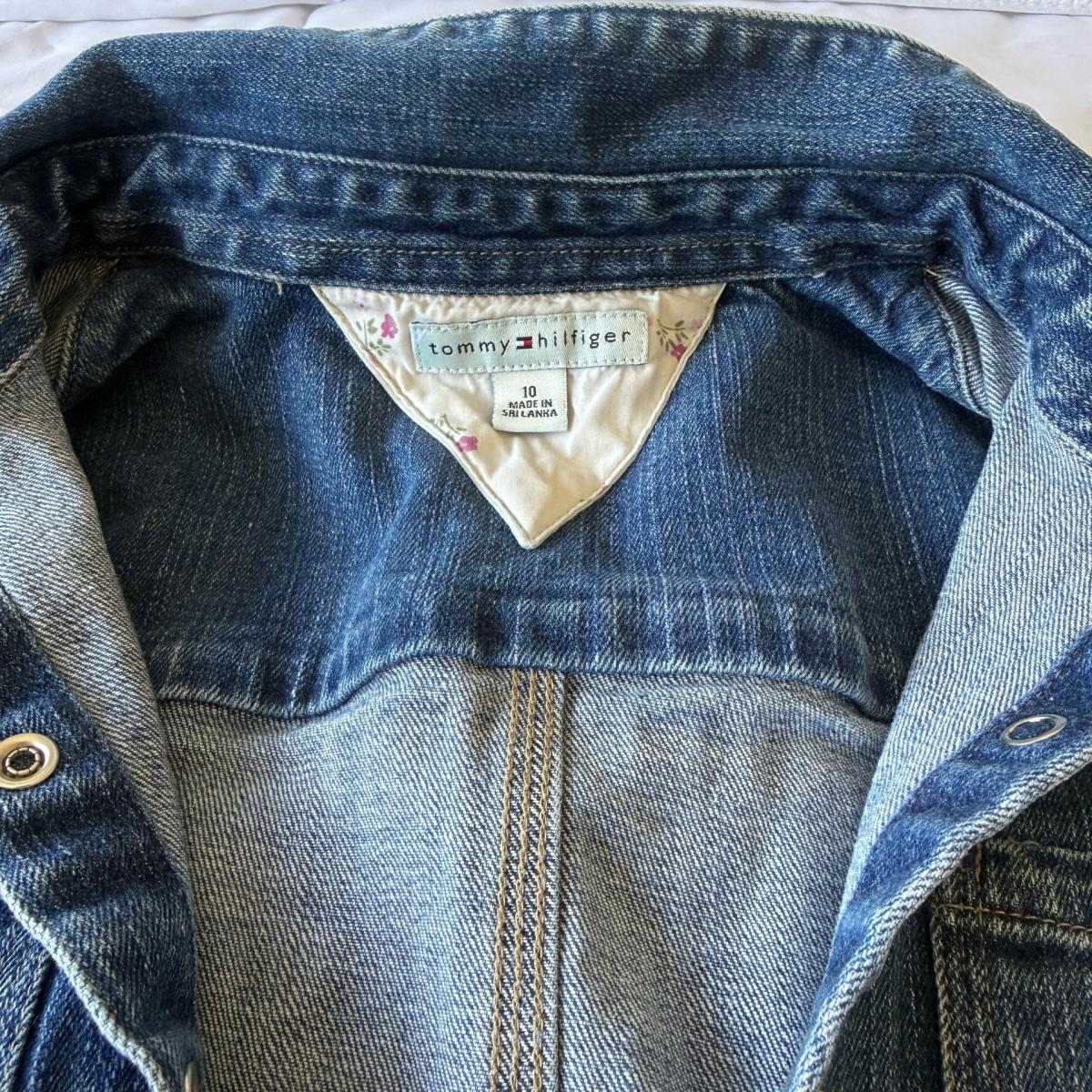 Tommy Hilfiger Girls Size 10 Denim Shirt Dress  Short Sleeve - Los Angeles, California - FleaMarketBay