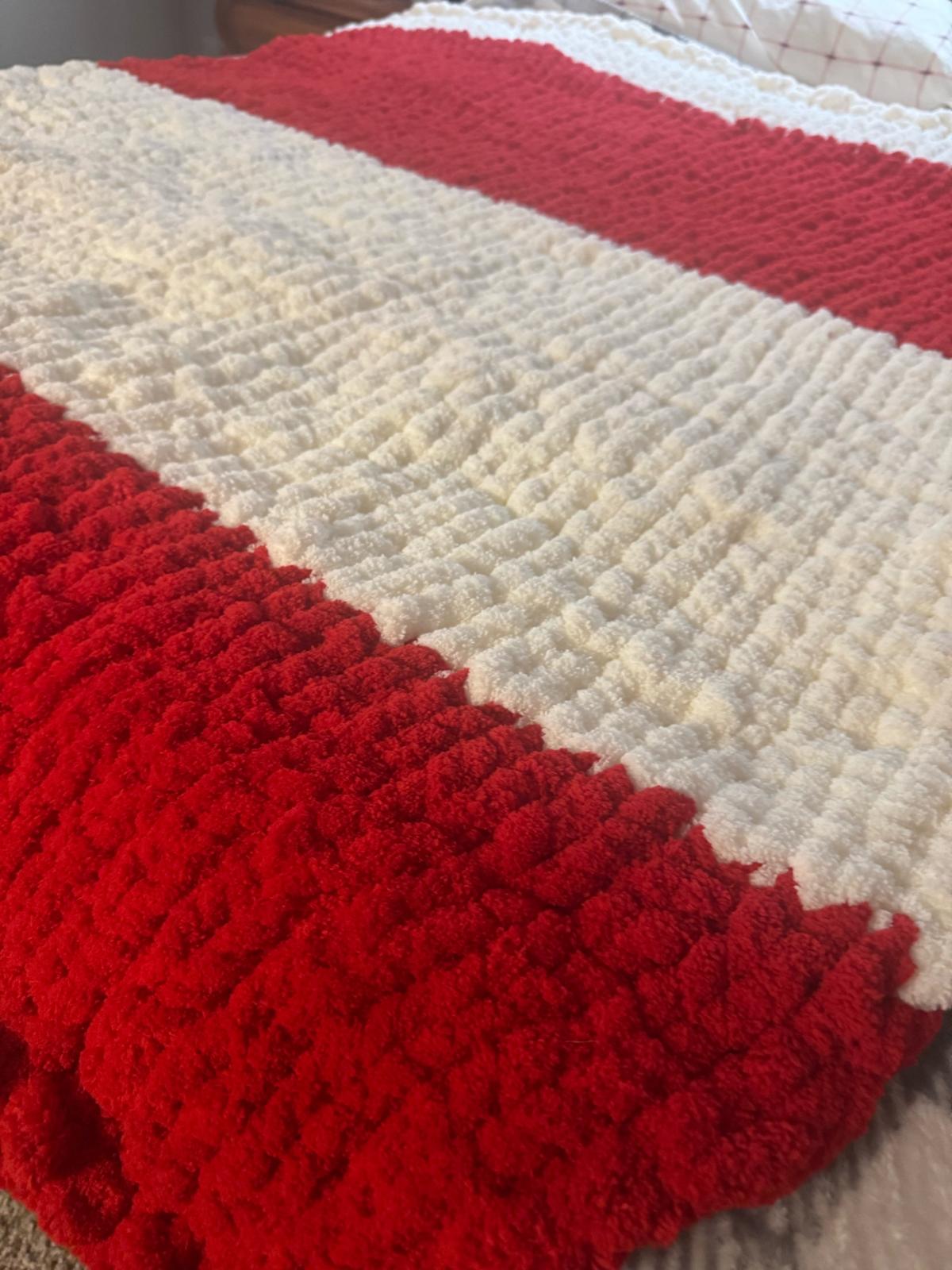 king size chunky yarn blanket