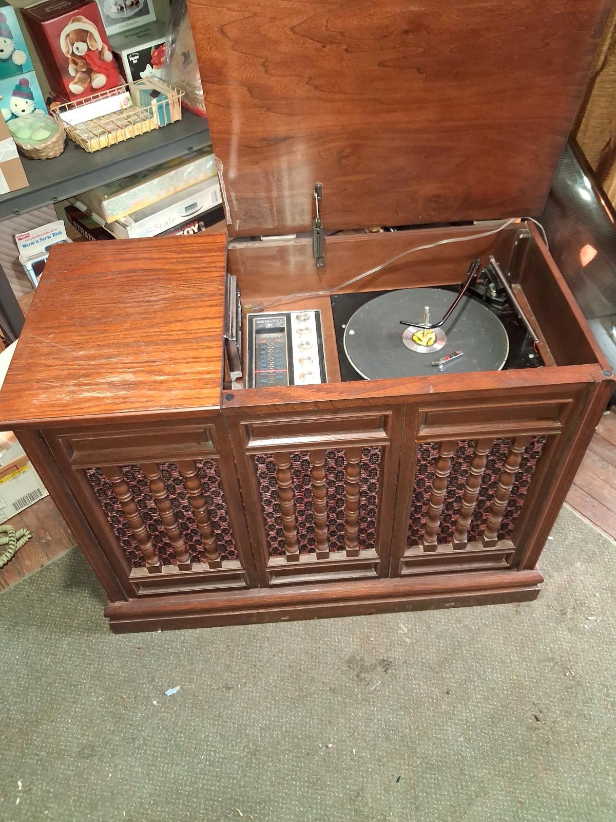 Admiral record player cabinet