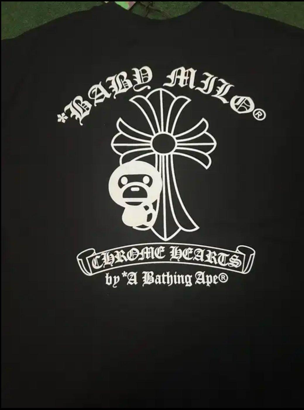 Bape x Chrome Hearts Black Shirt Size Large - Atlanta, Georgia - FleaMarketBay