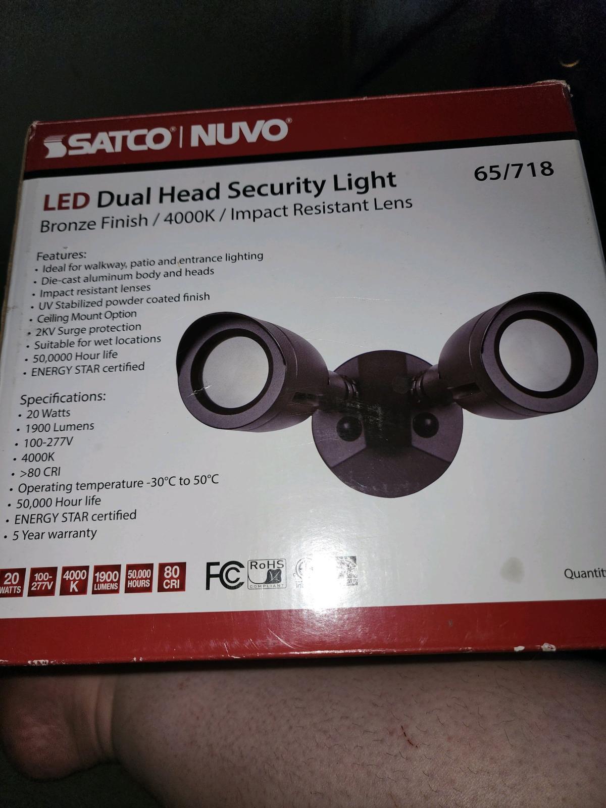 led dual security light obo - Norfolk, Virginia - FleaMarketBay