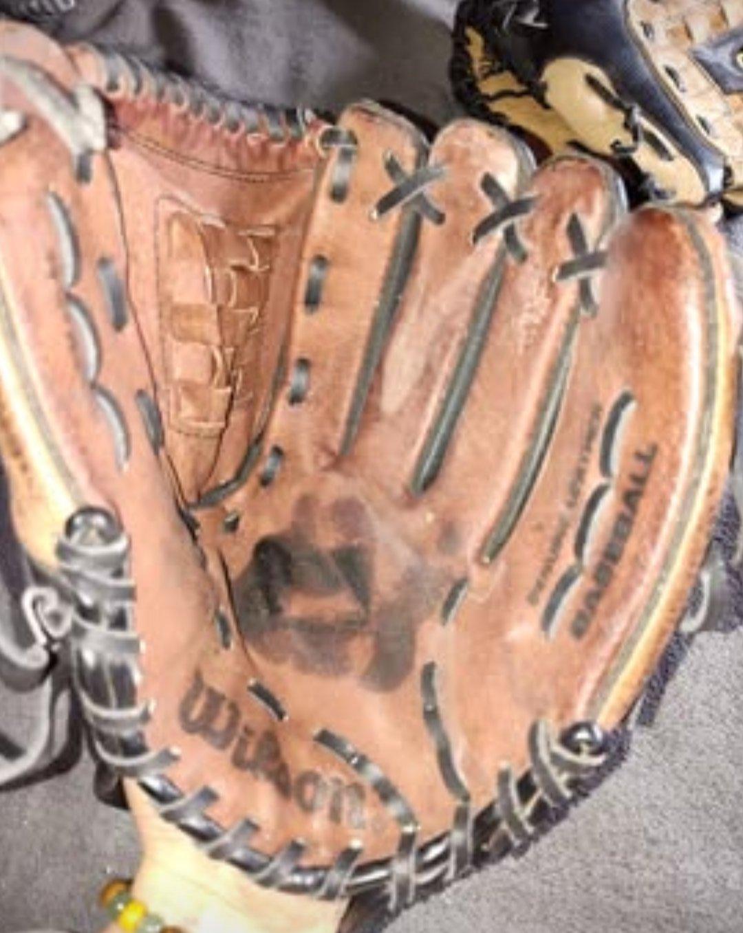 2 genuine leather baseball gloves - Red Bluff, California - FleaMarketBay