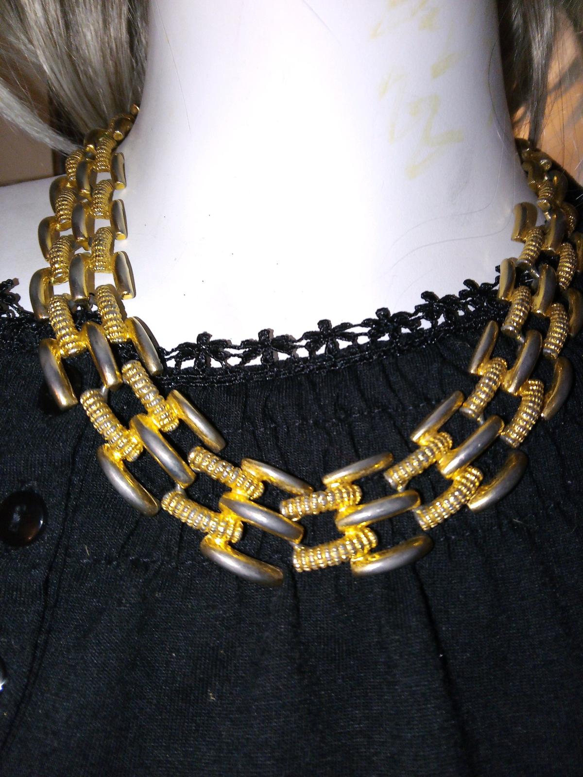 Anne Klein vintage statement necklace