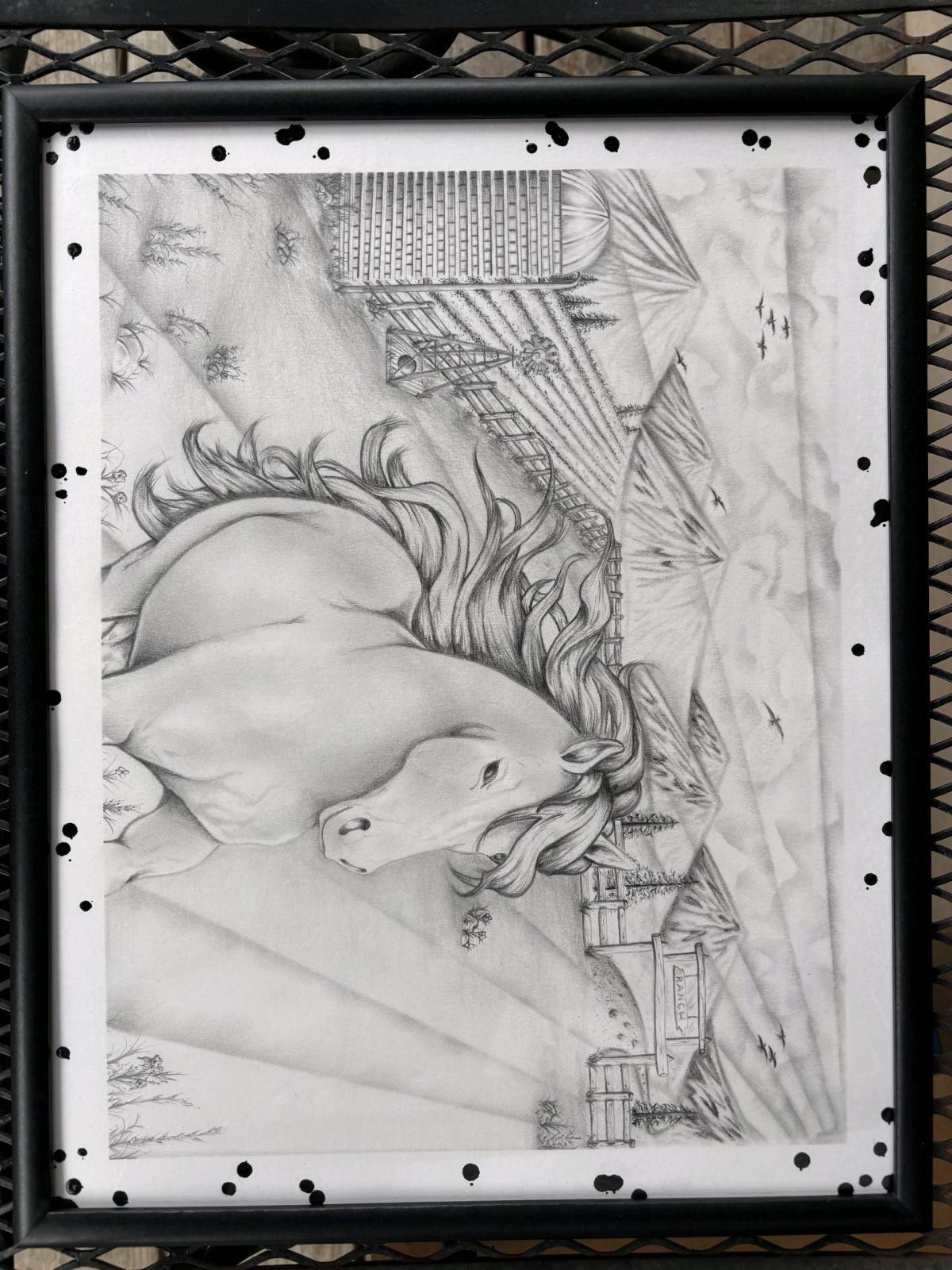 Freedom Beyond the Fence IFlagship Original 11x14