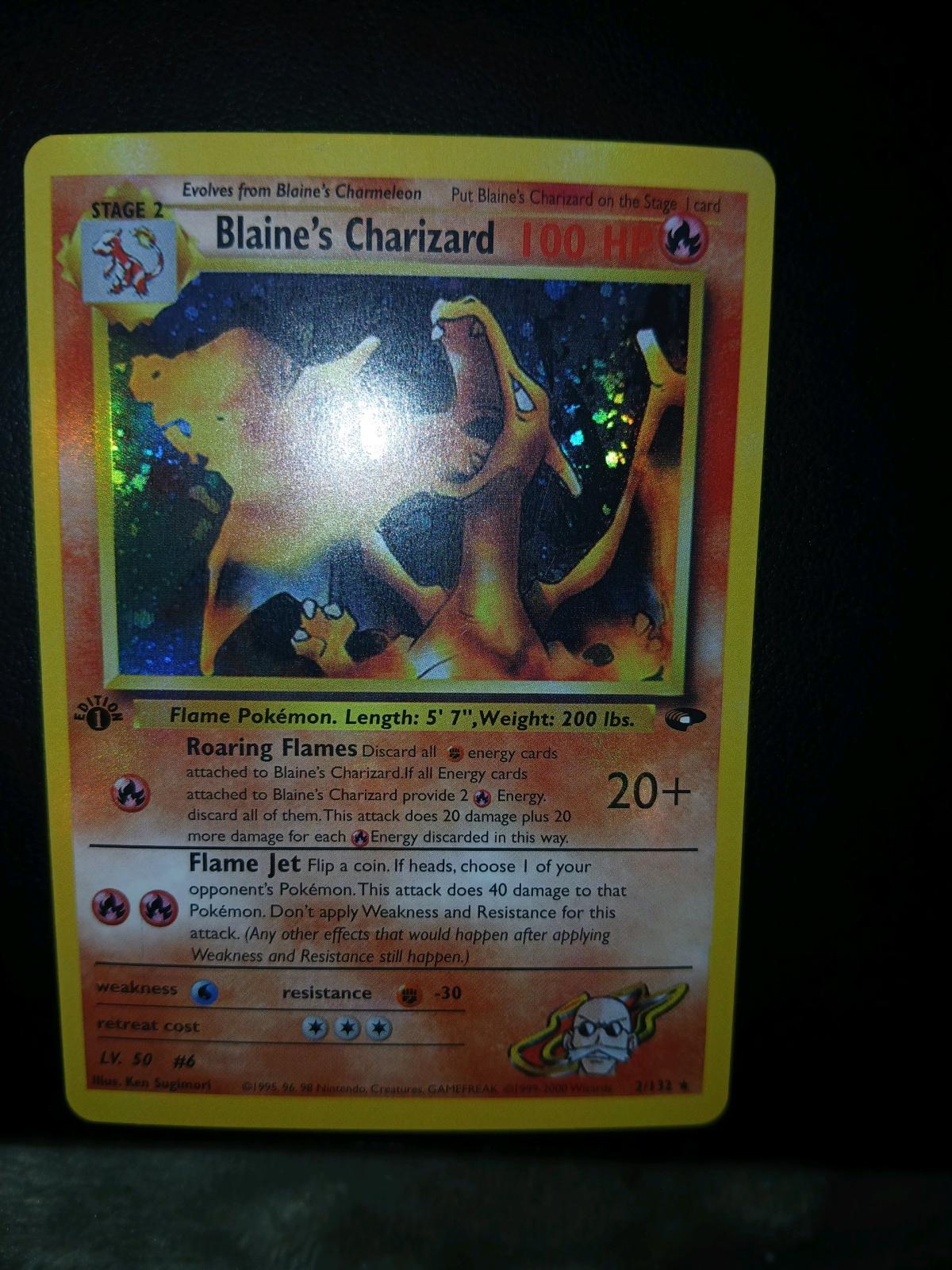 1st Edition Holo Blaines Charizard
