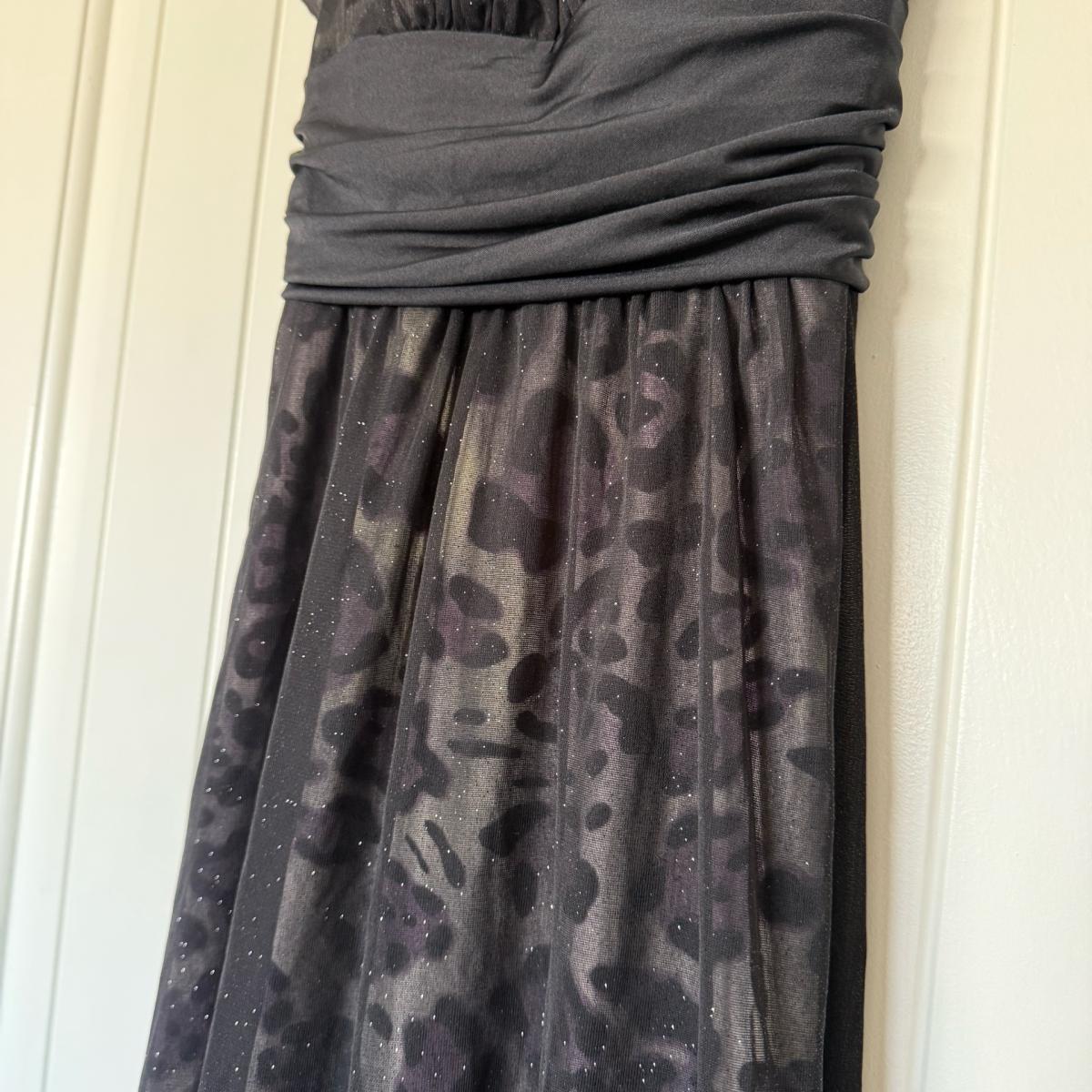 Elegant Black Sparkle Chiffon Evening Dress - Los Angeles, California - FleaMarketBay