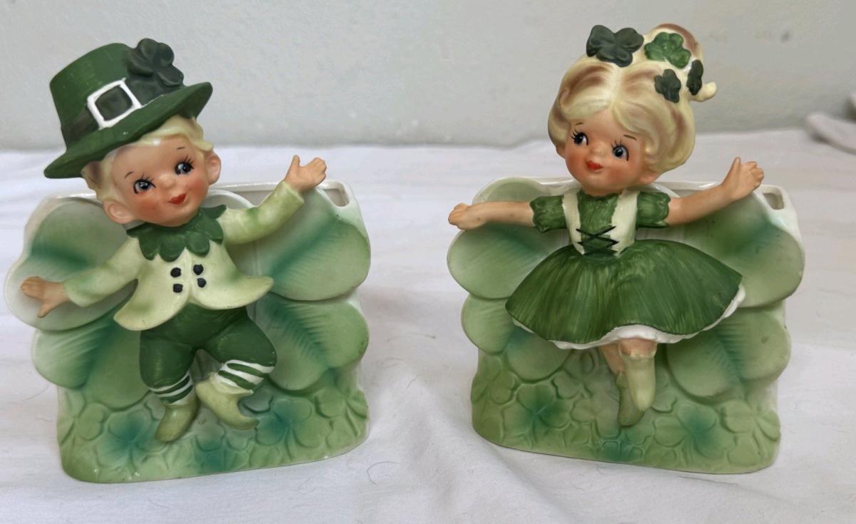 RELPO K1760 Boy  Girl Figurine Set  Made in Japan  300 FIRM