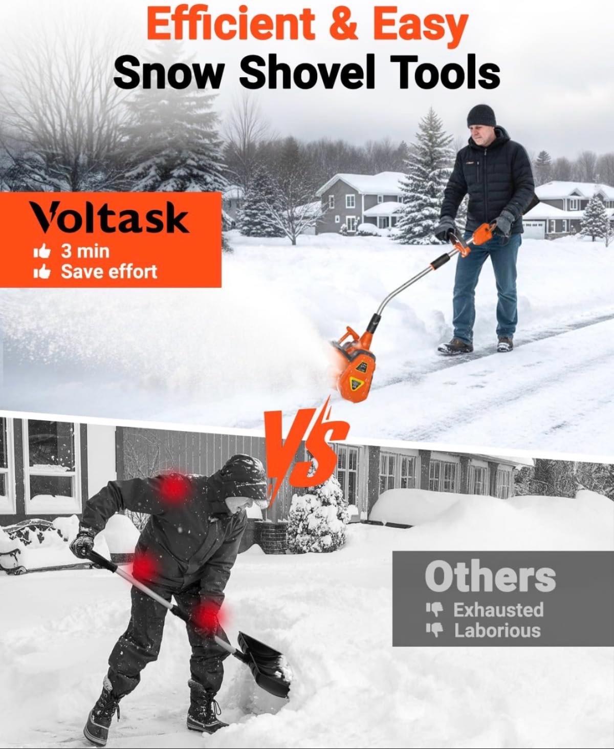 VOLTASK Cordless Snow Shovel - Columbus, Ohio - FleaMarketBay