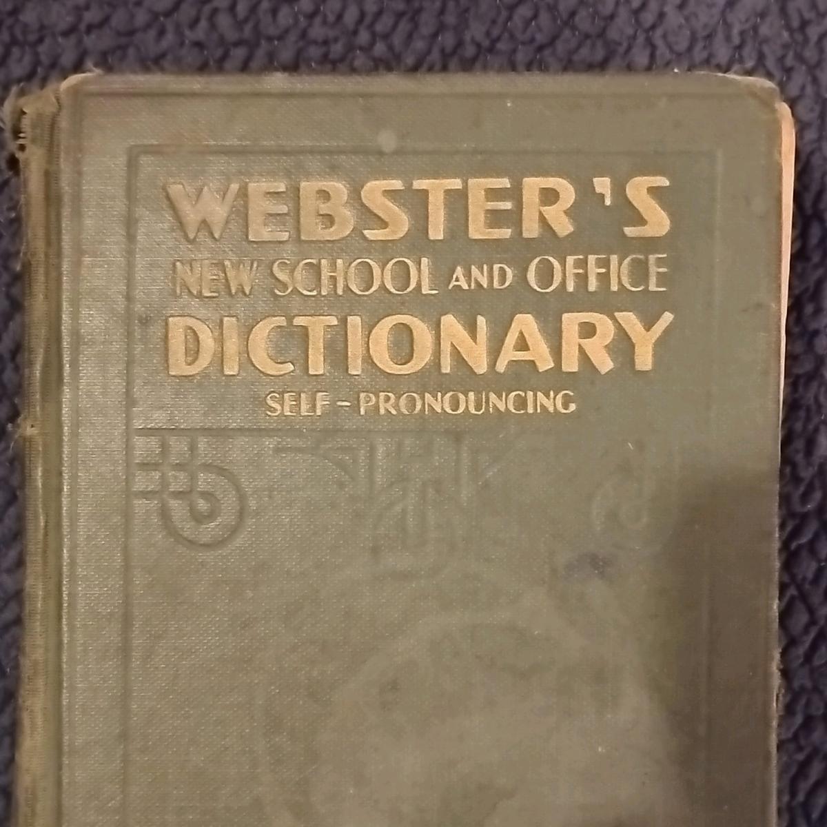 Websters new school and office dictionary 1943 edition
