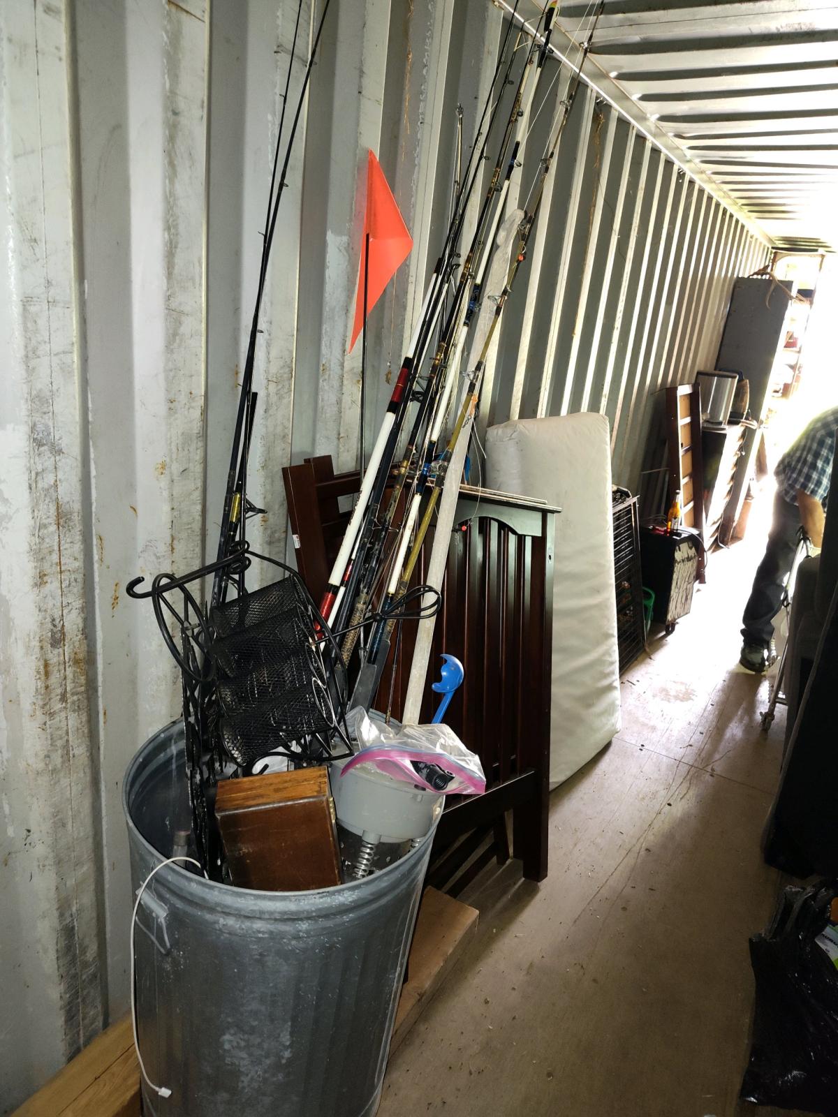 15 foot Grumman aluminum canoe fishing poles and tackle kit - Anderson, California - FleaMarketBay