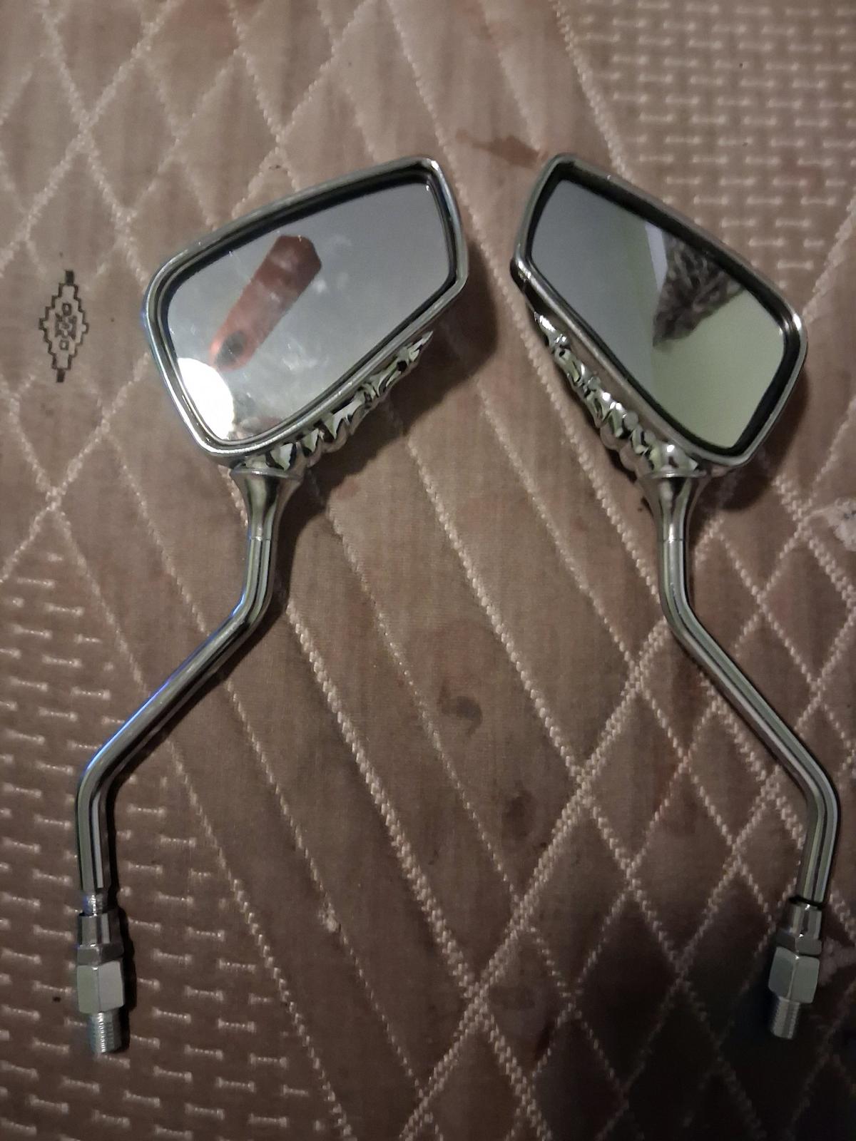 Skeleton  chrome hand mirror - Folcroft, Pennsylvania - FleaMarketBay