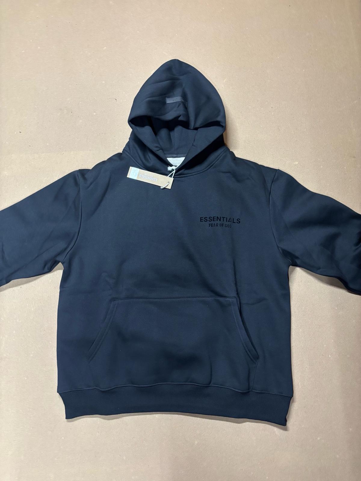 Black Essentials Hoodie