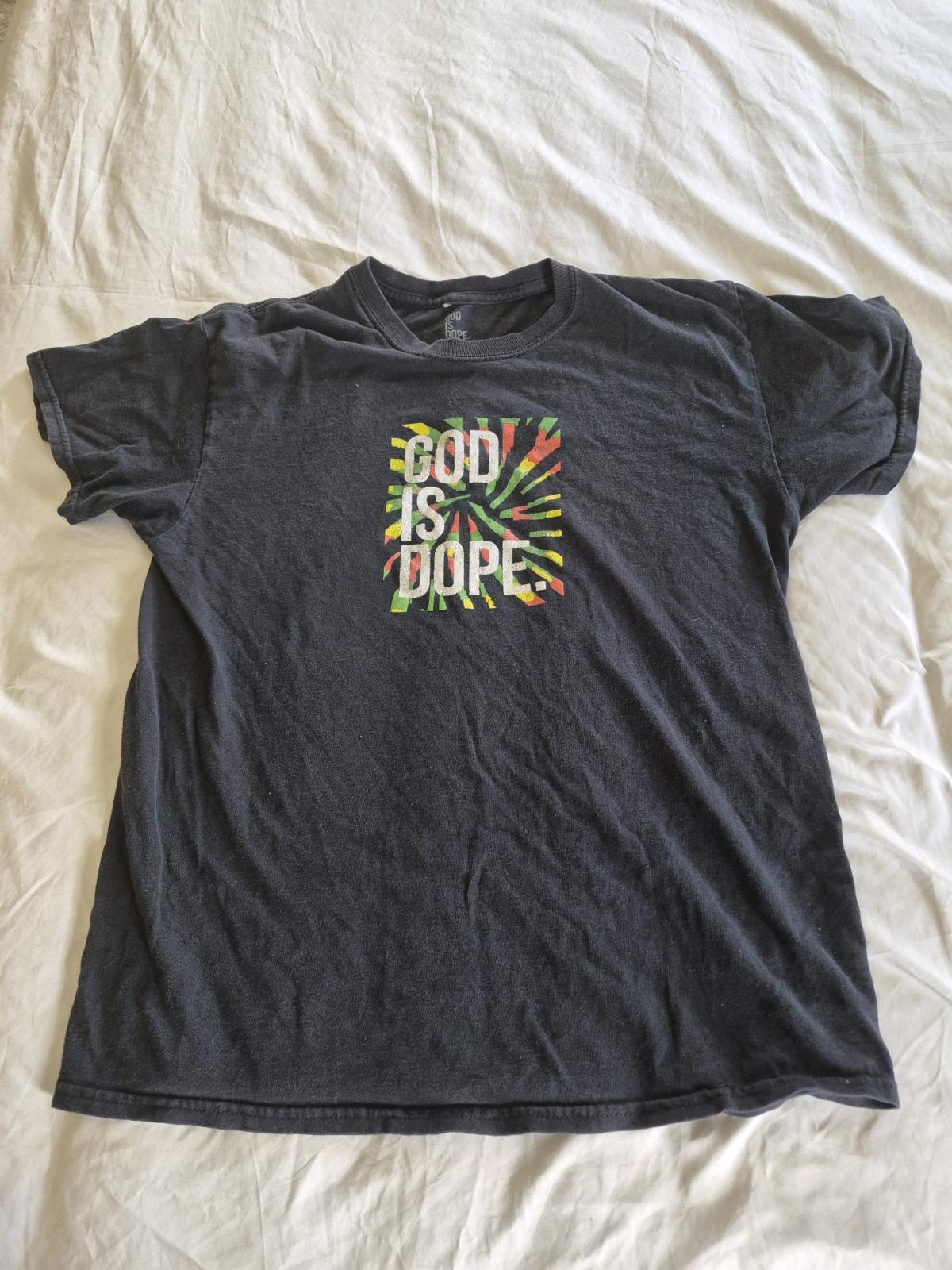 God Is Dope M Unisex Graphic TShirt Black Short Sleeve Faith - Winston Salem, North Carolina