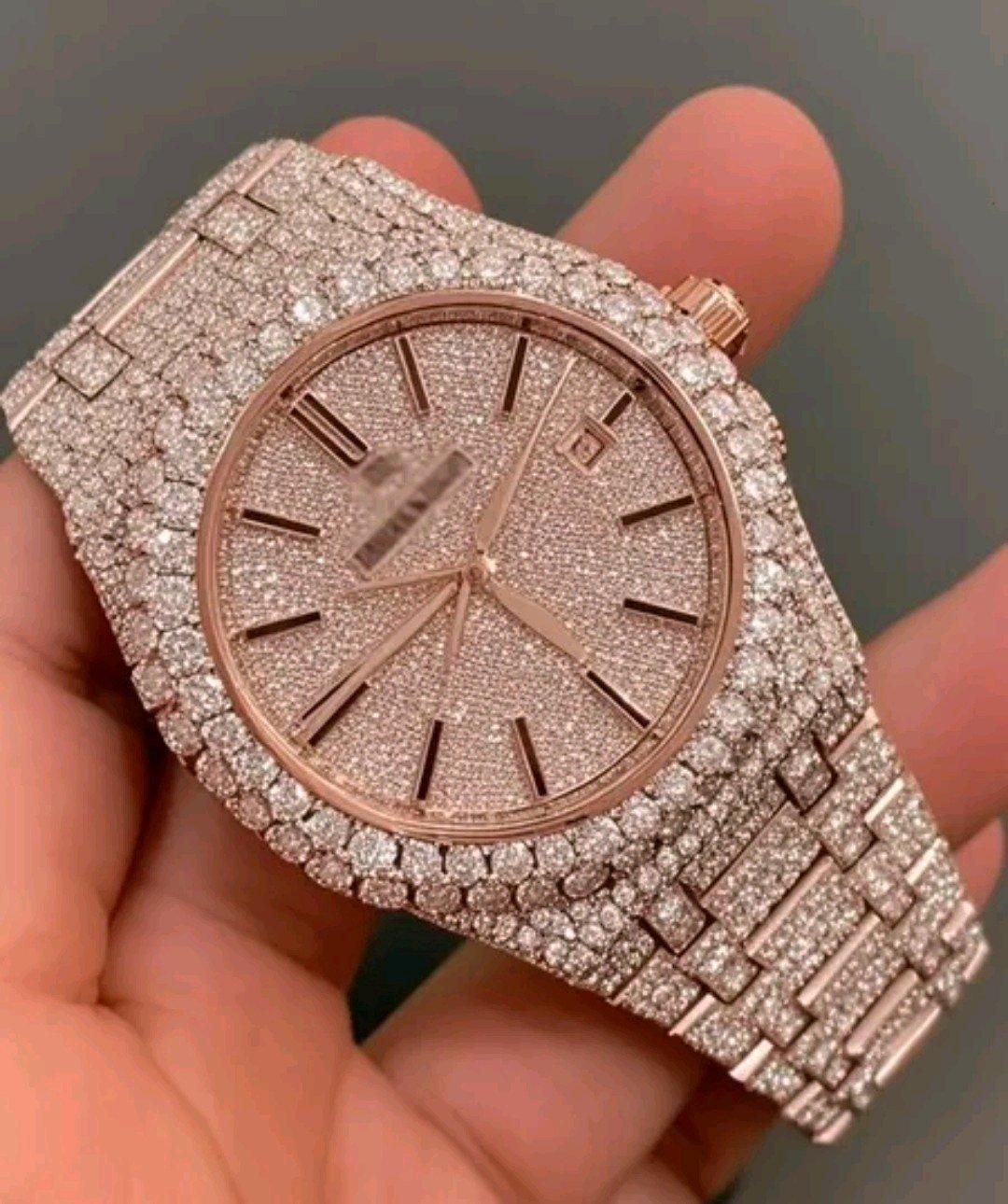 Rose Gold Quartz Movement Buss Down Mens Watch