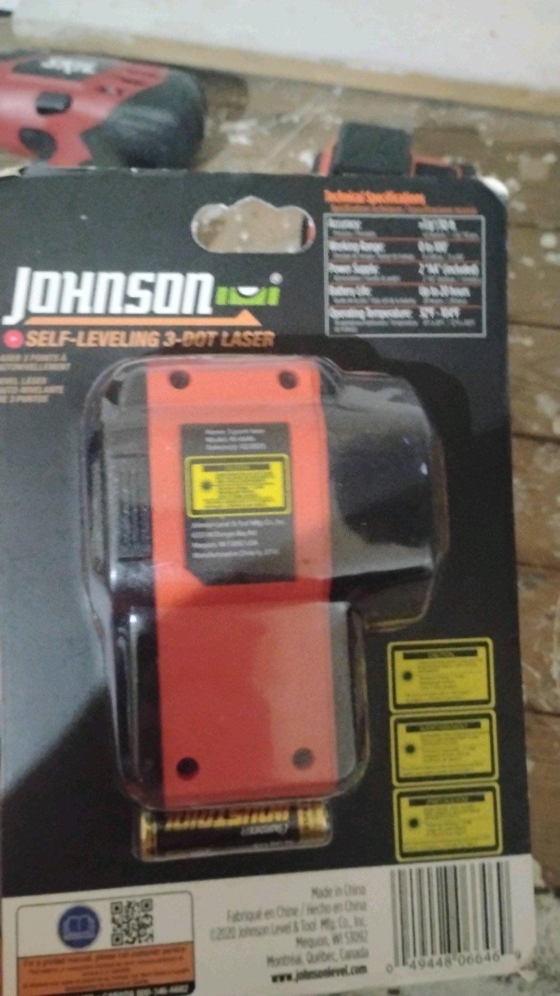 Johnsons self leveling3dot laser 360 degree line laser - Peoria, Illinois