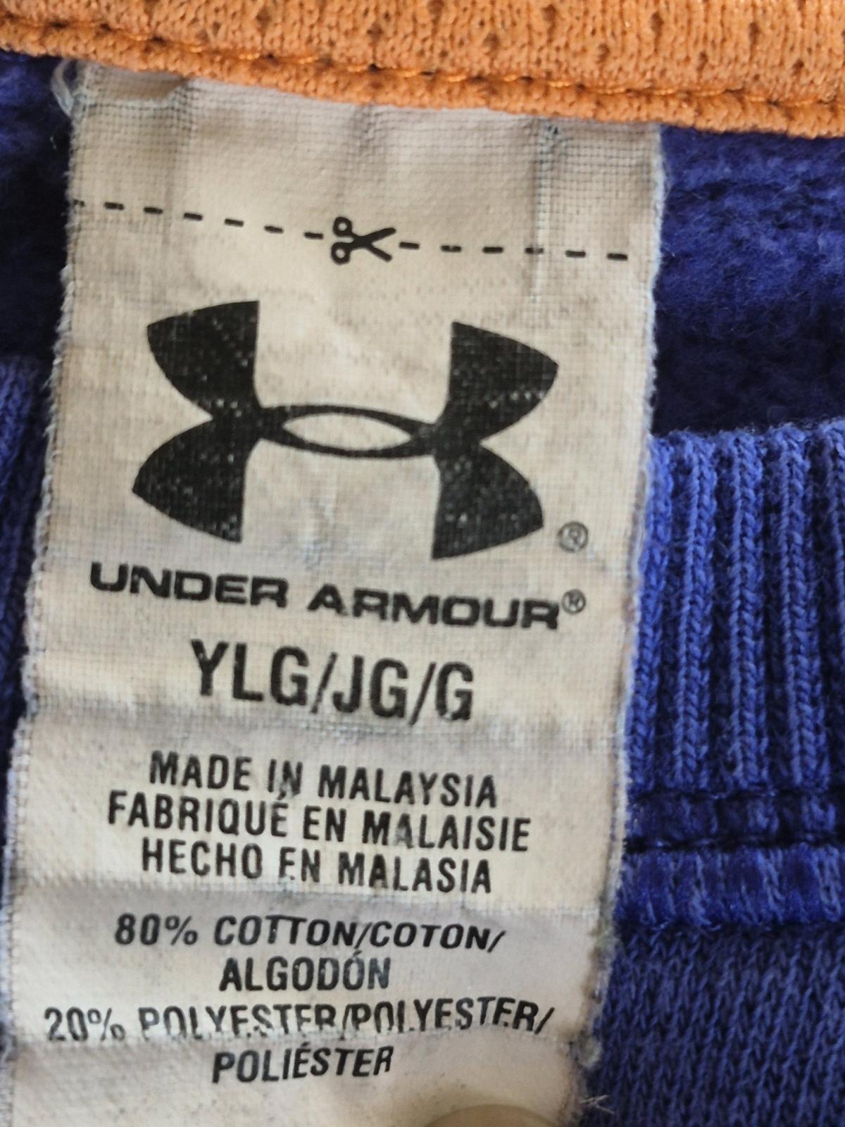 Under Armour Youth LG Blue Crewneck Sweatshirt Big Logo - Winston Salem, North Carolina - FleaMarketBay