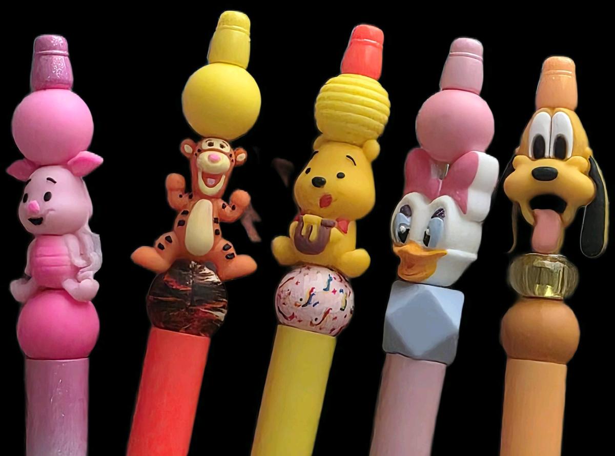 beaded pens keychains pencils