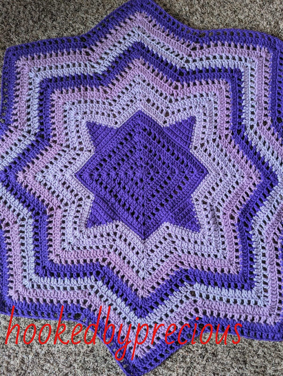 crochet star blanket