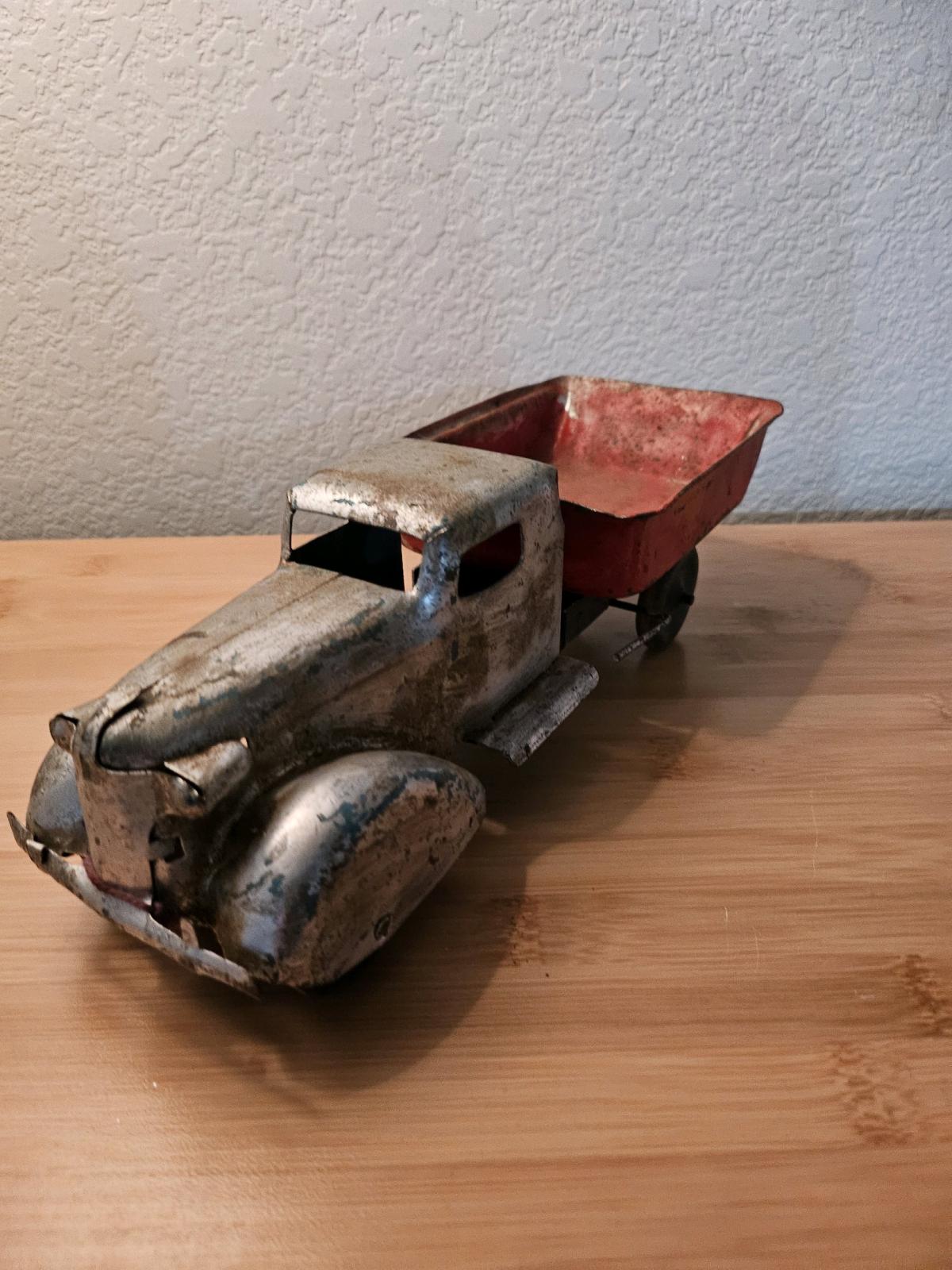 Vintage Pressed Steel Toy Dump Truck - Temple, Texas