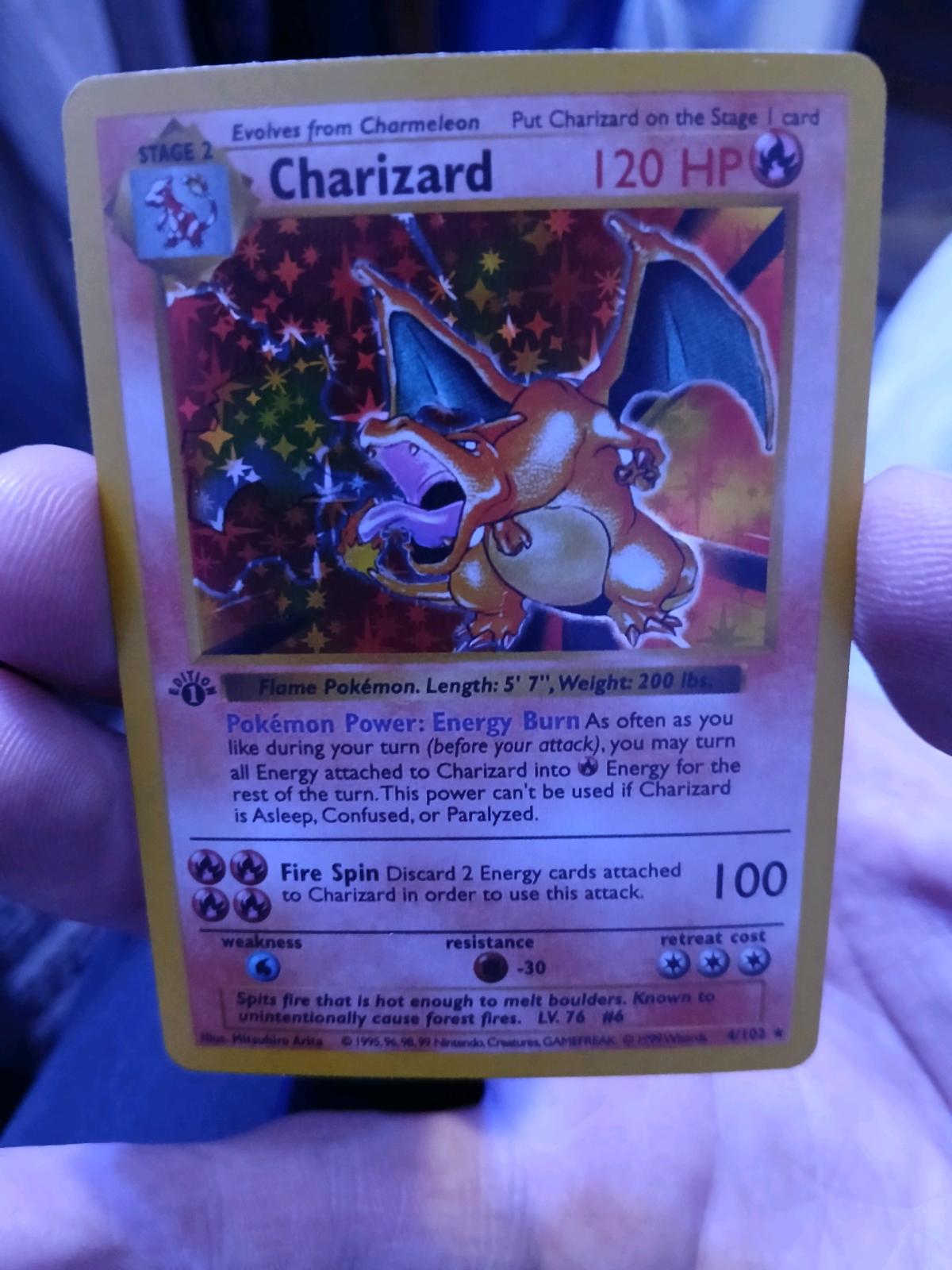 1st Edition CHARIZARD 1999 base set holo - Reno, Nevada - FleaMarketBay