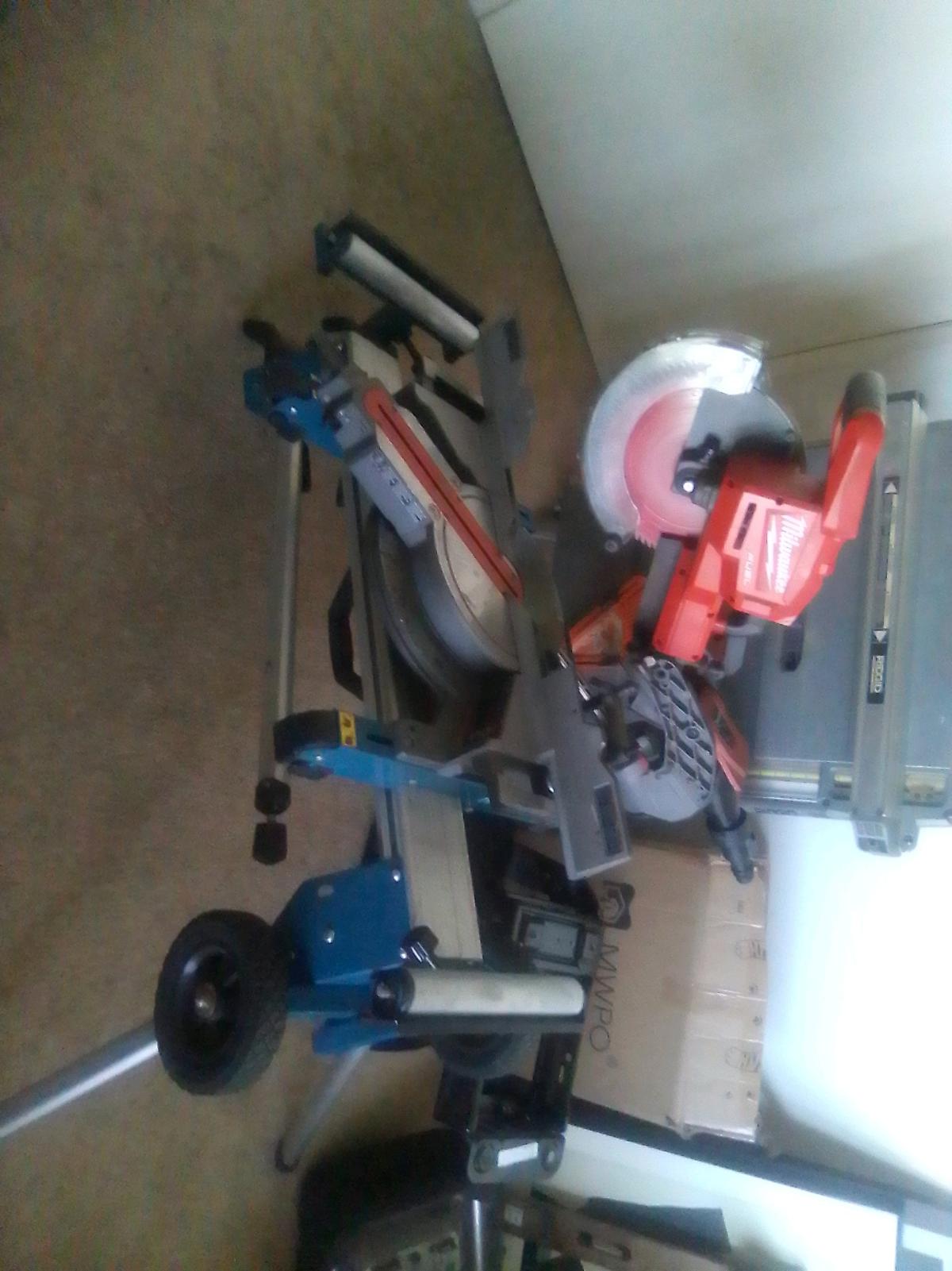 Milwaukee fuel 10 in compound slide minor and stand - Alicia, Arkansas - FleaMarketBay