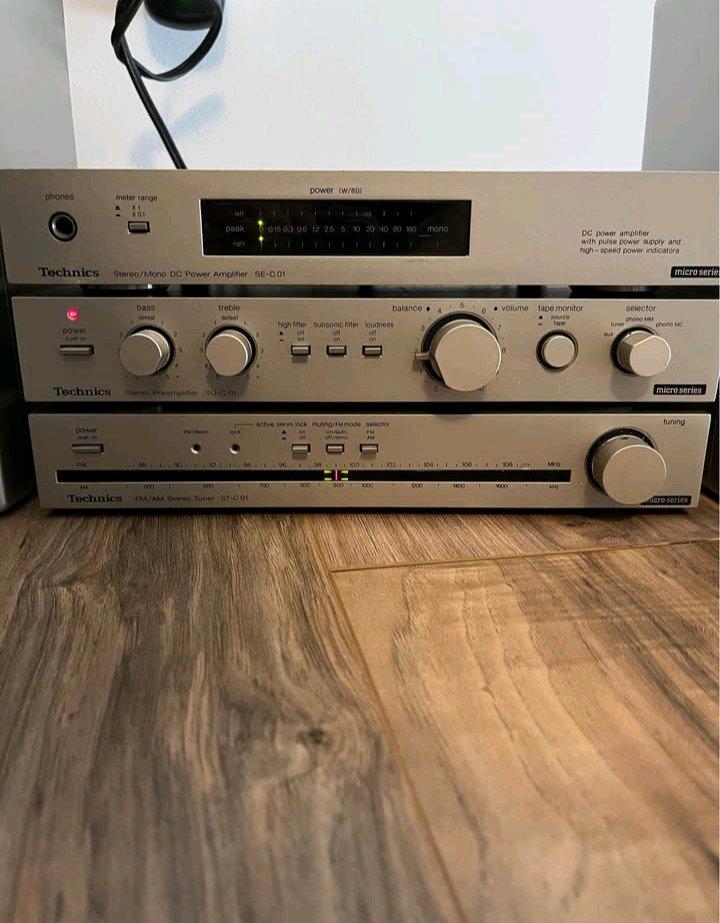 Vintage technics silver micro stereo - Adams, New York - FleaMarketBay
