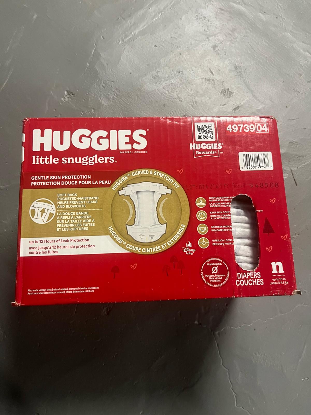 Huggies Diapers Newborn n Size 84 Count Unopened  see detail - Piscataway, New Jersey - FleaMarketBay