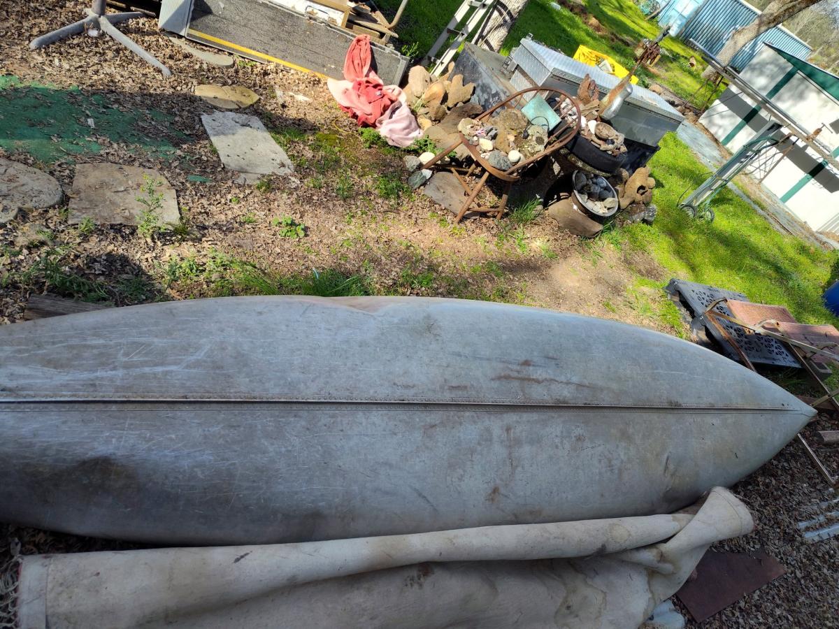 15 foot Grumman aluminum canoe fishing poles and tackle kit - Anderson, California - FleaMarketBay