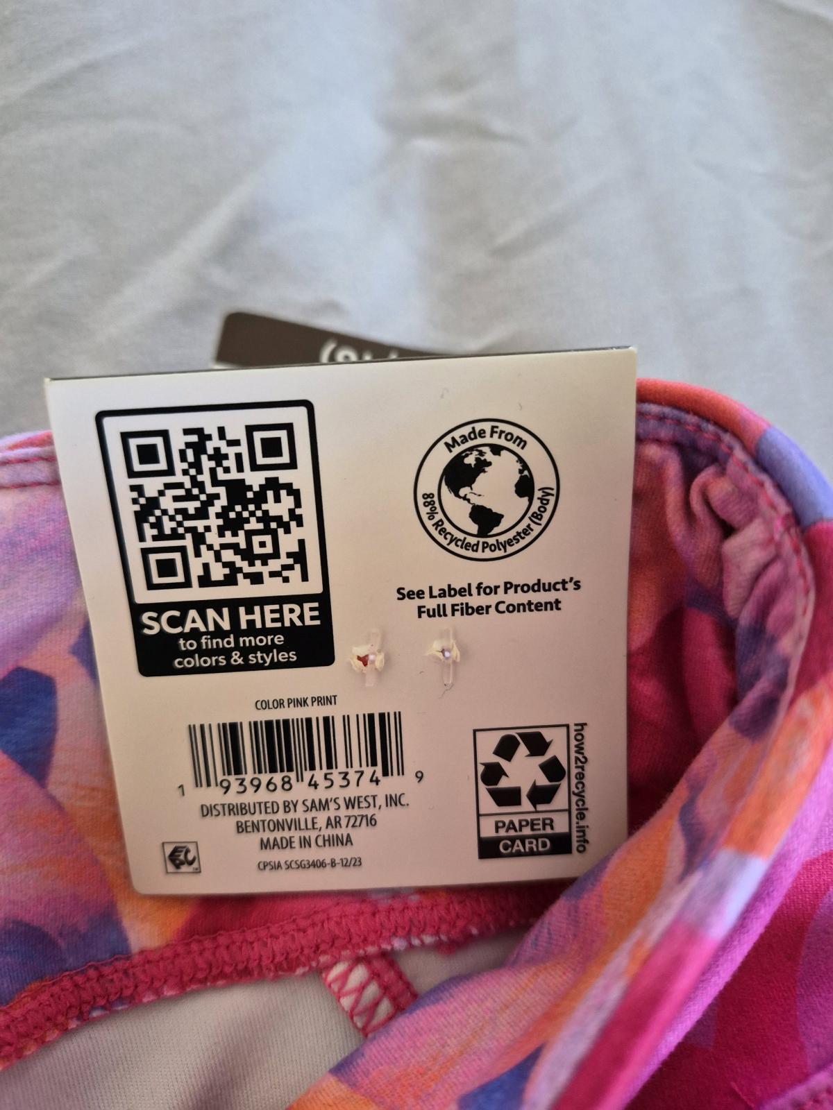 Girls XL 1416 Members Mark Floral Active Leggings NWT Pocket - Winston Salem, North Carolina - FleaMarketBay