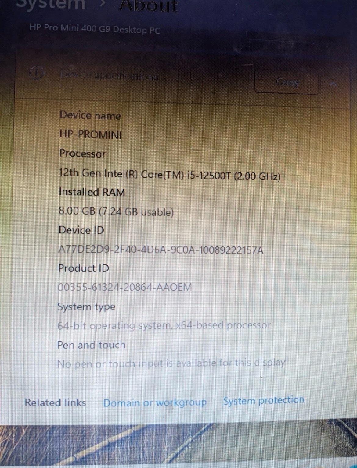 HP Pro Mini 400 G9 Desktop PC i5 12TH - Adams, New York - FleaMarketBay