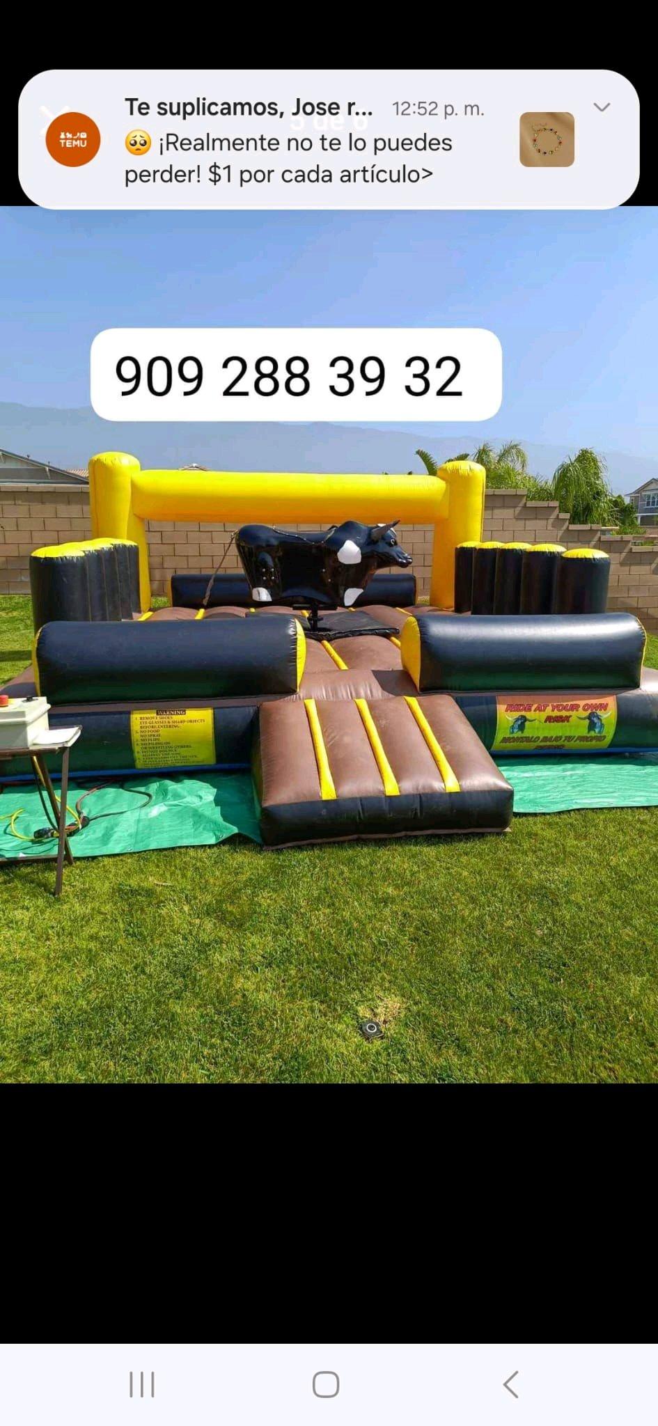 toros mecnicos de Renta  mechanical bull - Ontario, California - FleaMarketBay