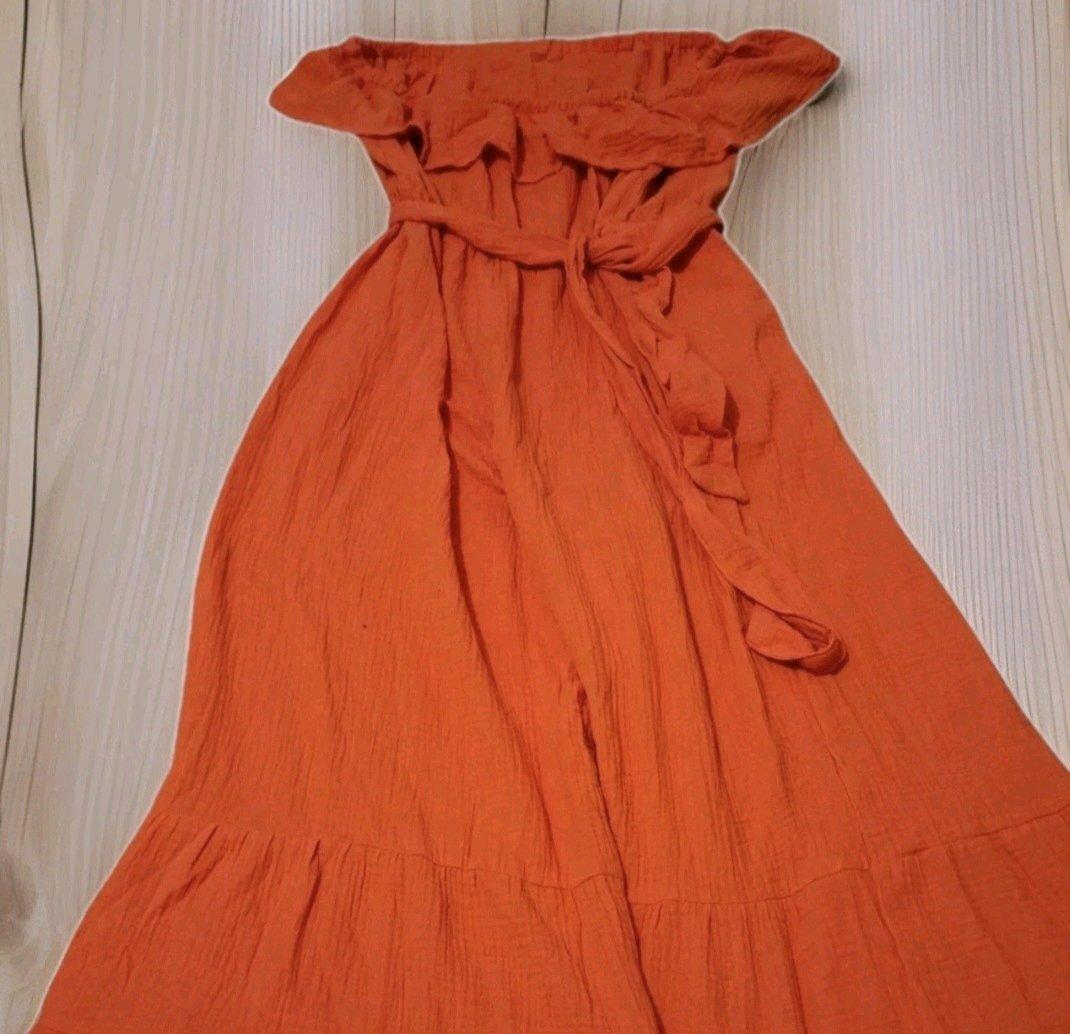 Womans Palazzo Tropical Jumpsuit 1820W Orange Tangerine - Tampa, Florida - FleaMarketBay