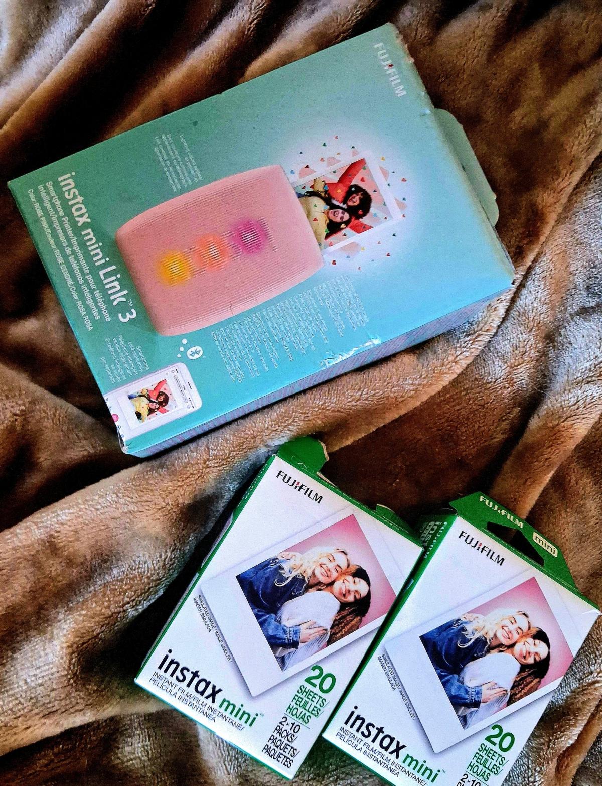 instax mini link 3 and film