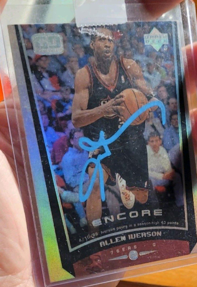 allen iverson autographed card - Conshohocken, Pennsylvania