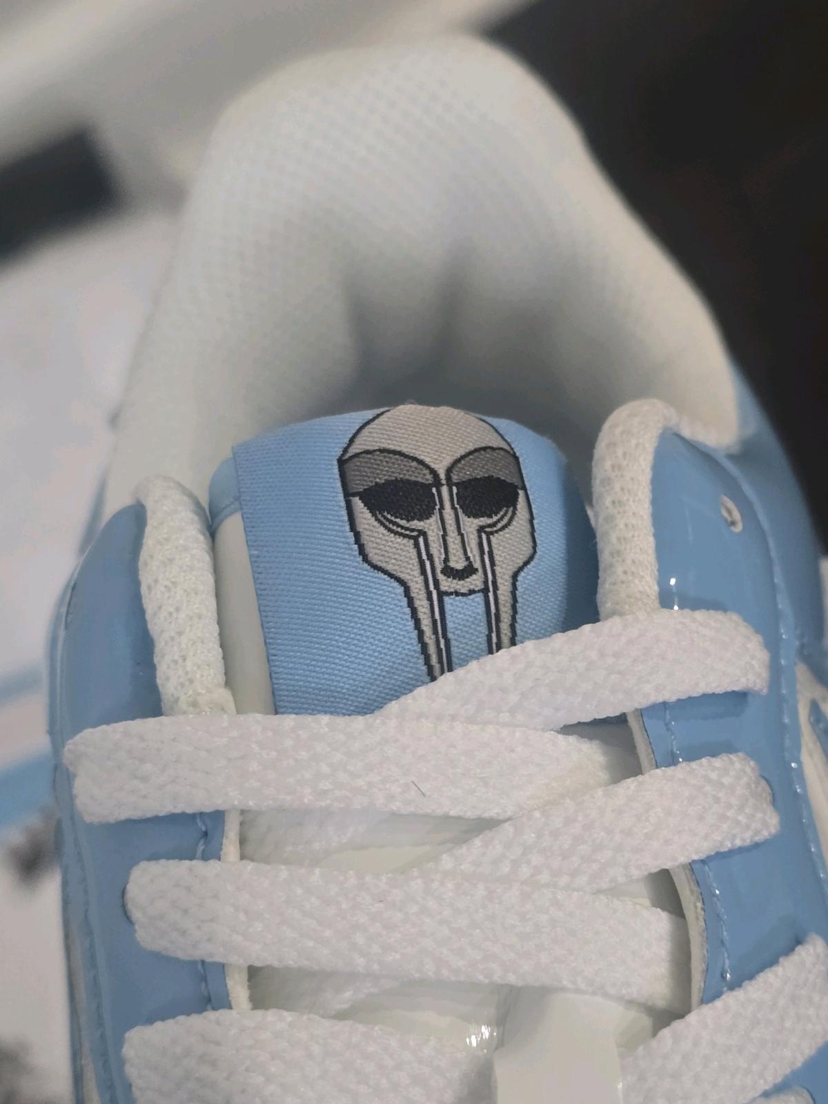 Bape X Mf Doom Concept Sneaker Mens Size 9 Baby Blue - Valparaiso, Indiana - FleaMarketBay